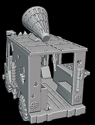 Ork looted ice cream truk 3D print model_7