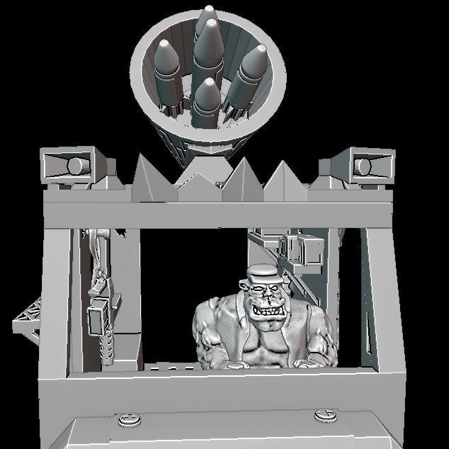 Ork looted ice cream truk 3D print model_11