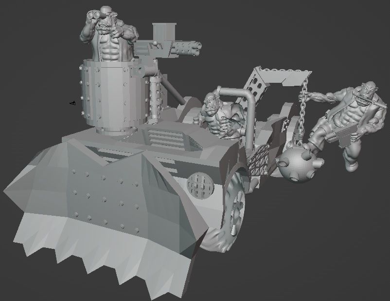 Ork kon truk v2 3D print model_3