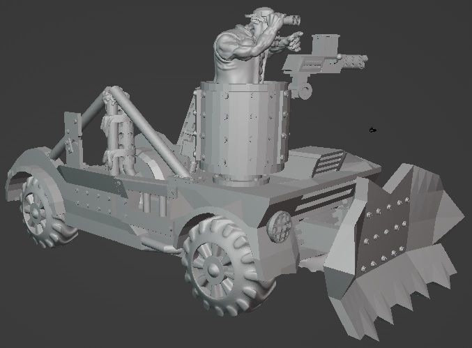 Ork kon truk v2 3D print model_4