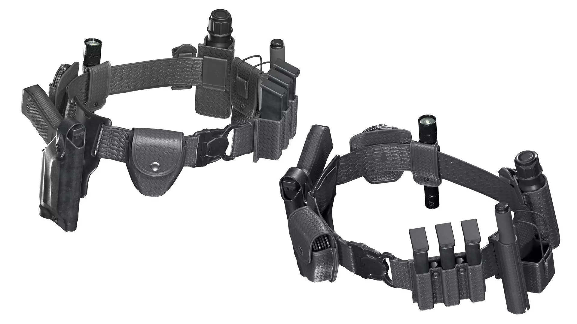 POLICE DUTY BELT Low-poly 3D model_0