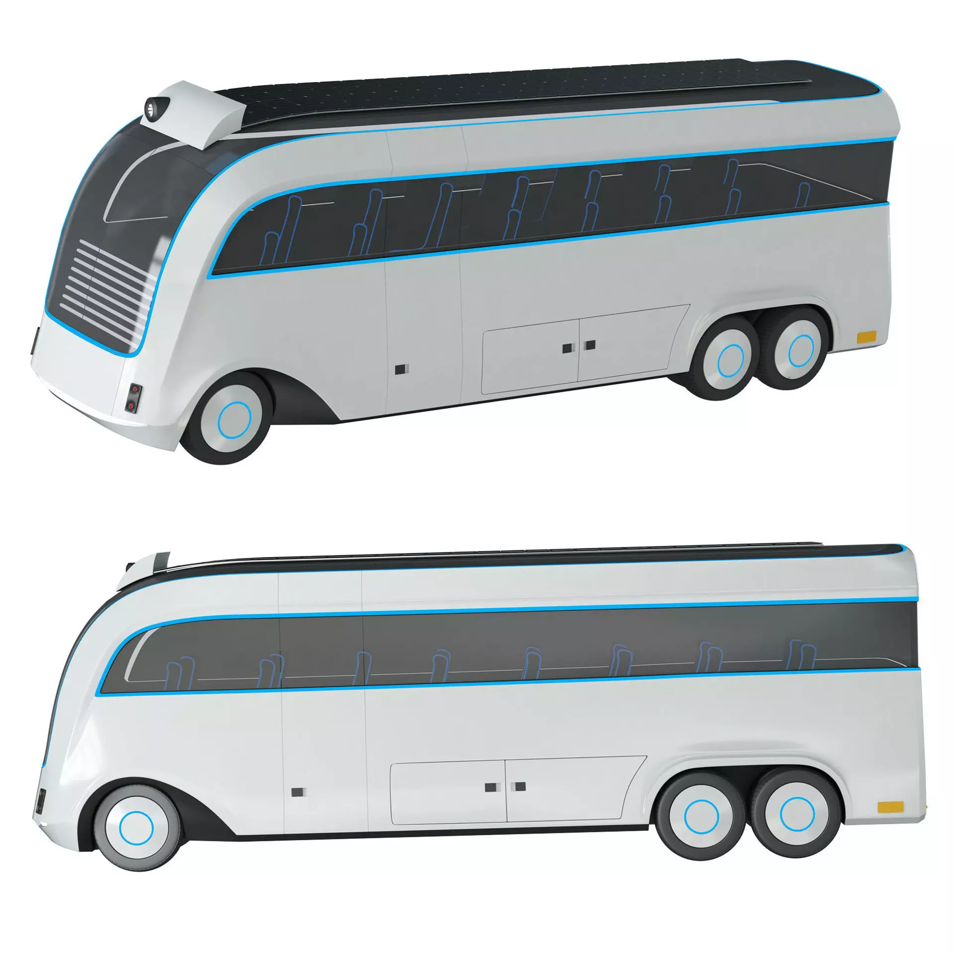 Futuristic Concept Bus 3D model_0