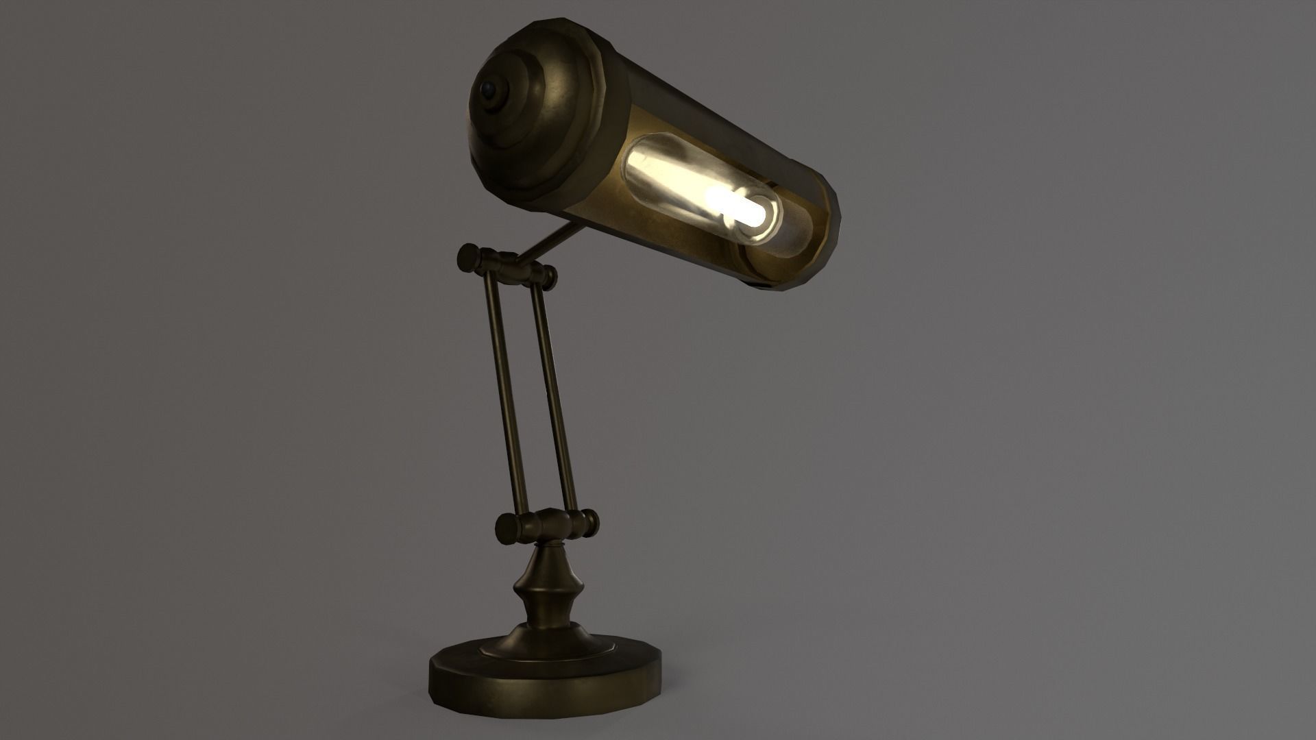 1930  Desk lamp Low-poly 3D model_12