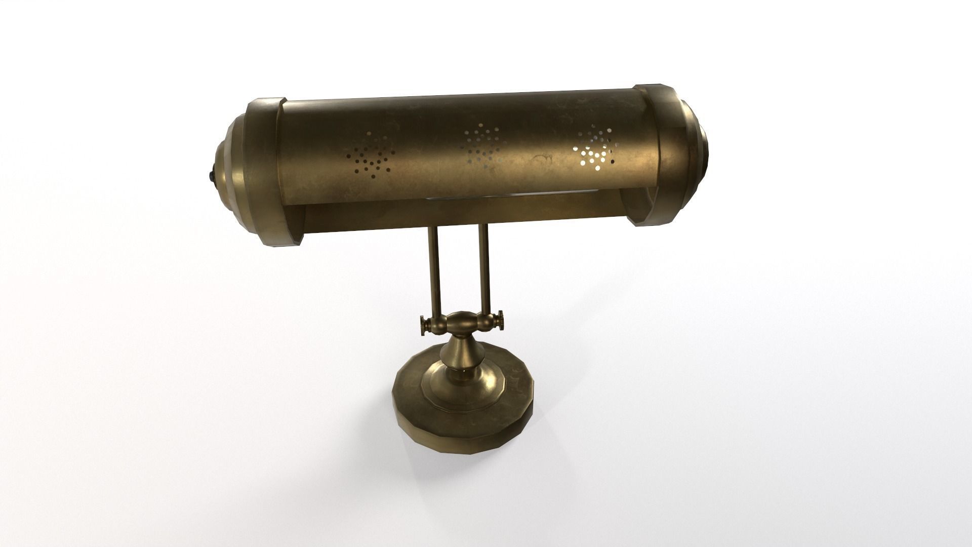 1930  Desk lamp Low-poly 3D model_10