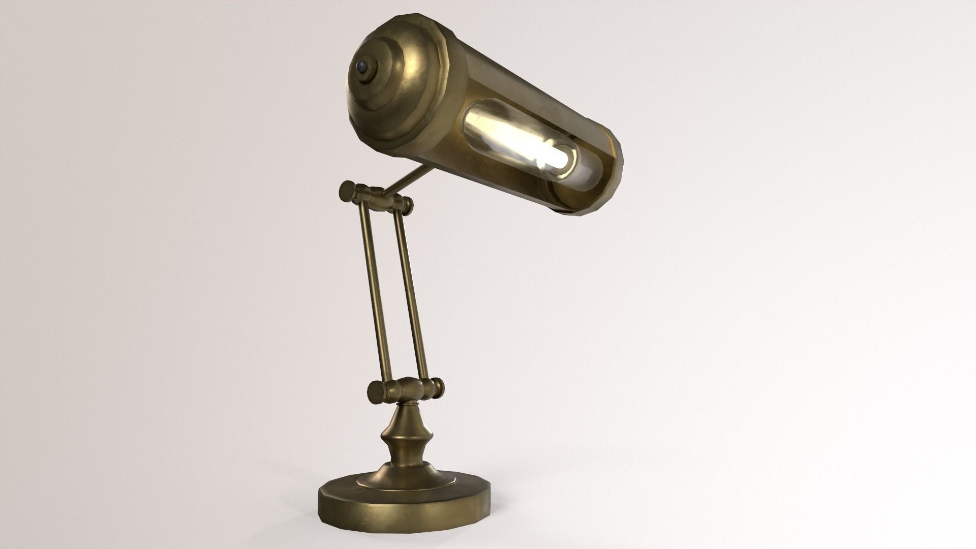1930  Desk lamp Low-poly 3D model_2