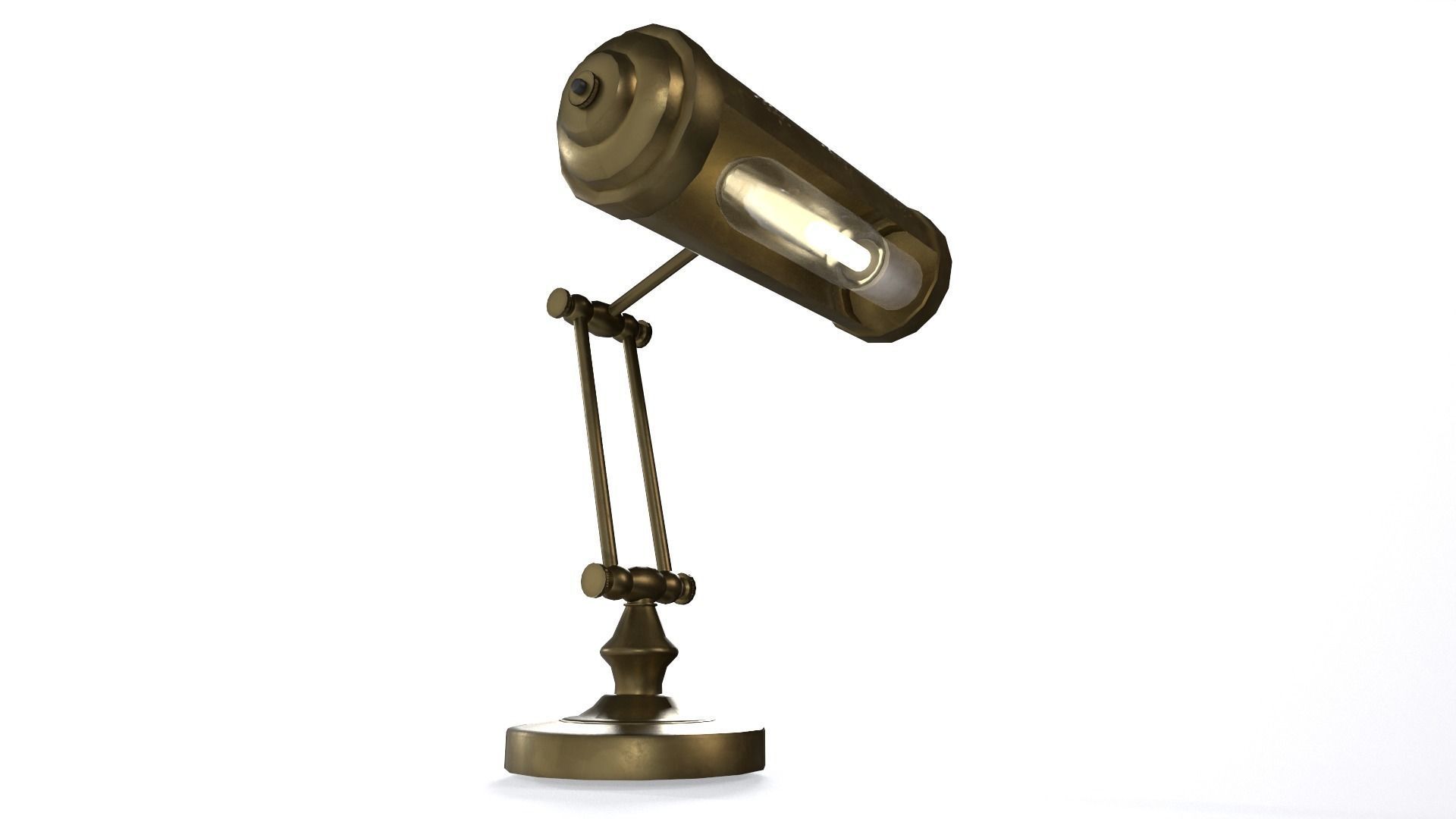 1930  Desk lamp Low-poly 3D model_9