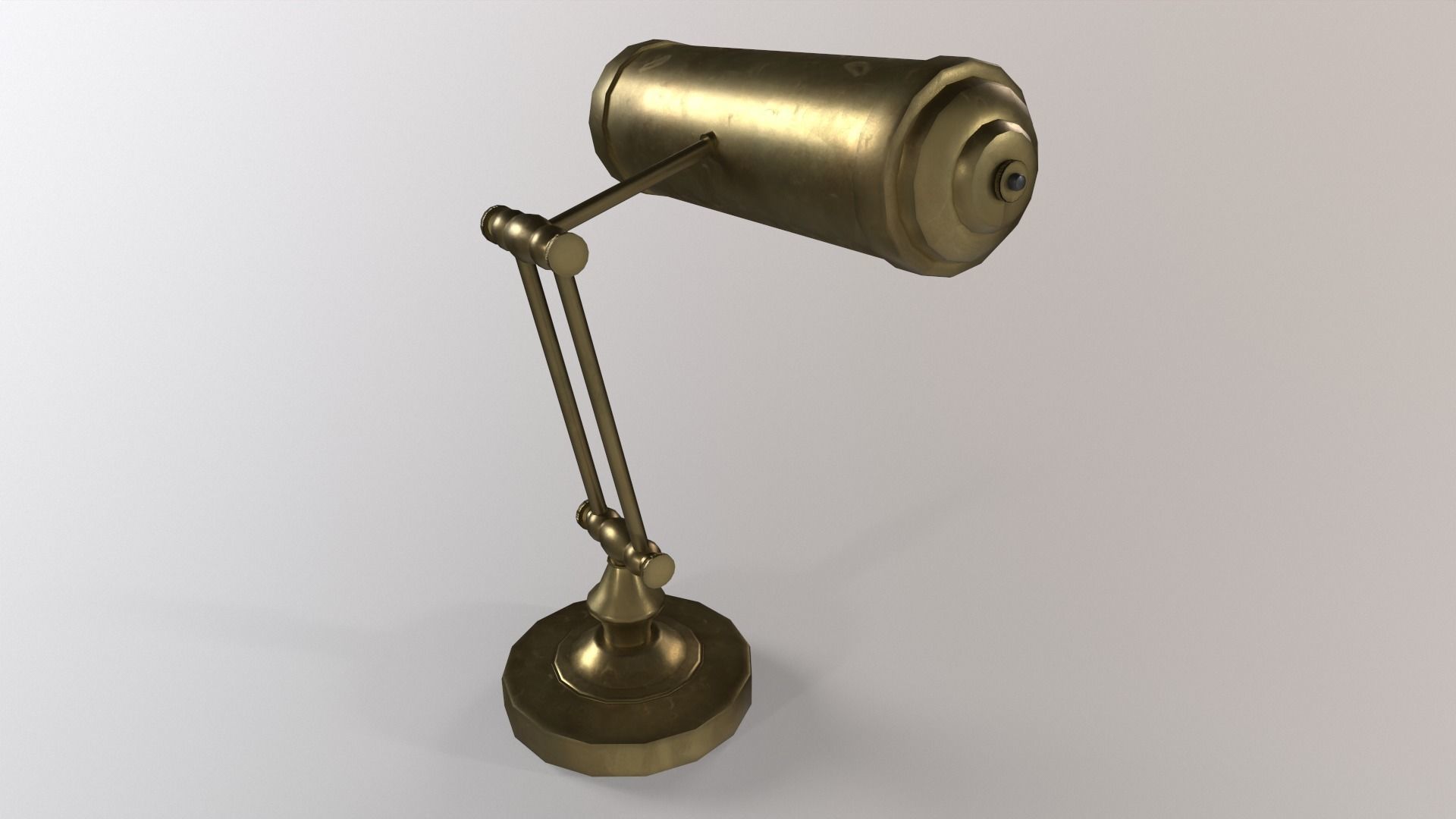 1930  Desk lamp Low-poly 3D model_8