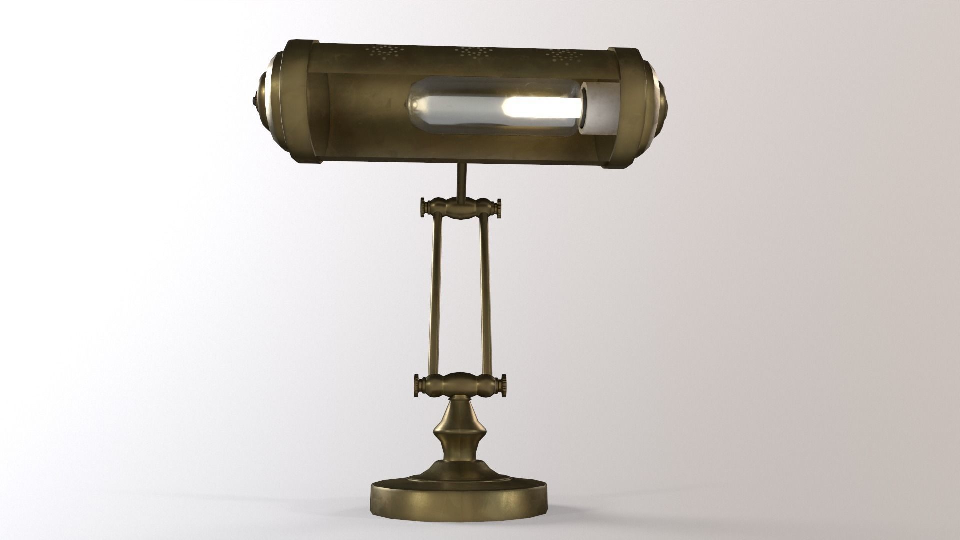 1930  Desk lamp Low-poly 3D model_3