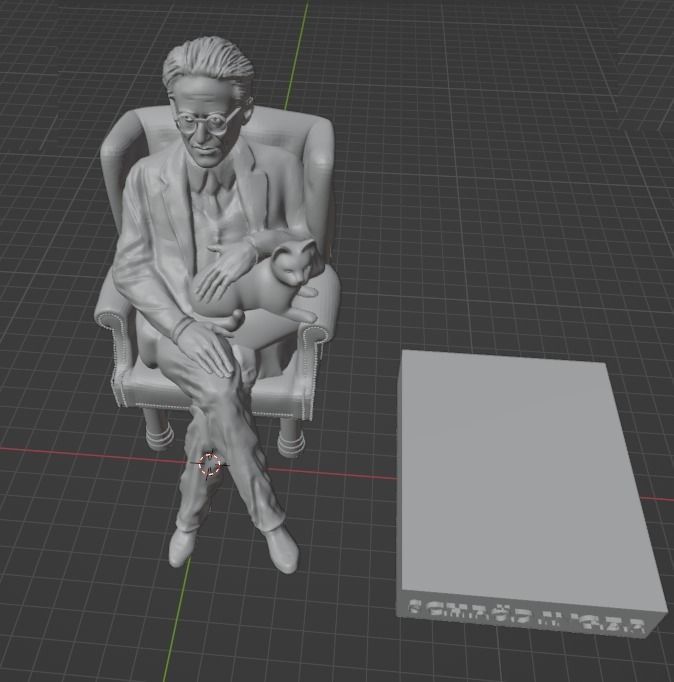 Erwin Schrodinger 3D print model_8