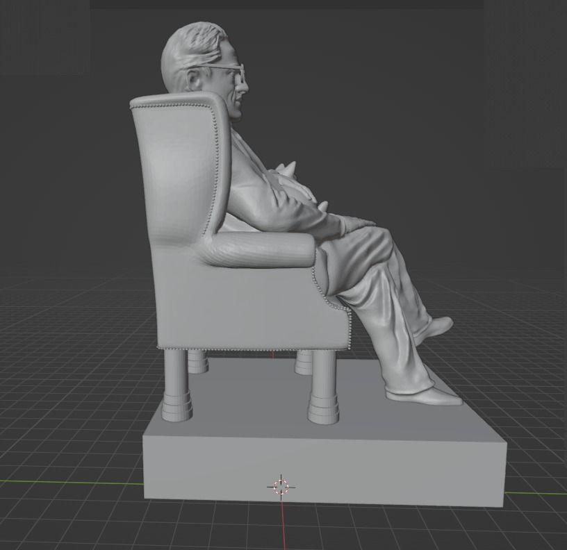 Erwin Schrodinger 3D print model_16