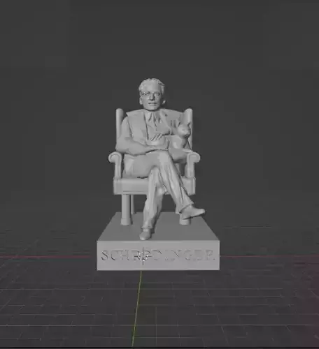 Erwin Schrodinger 3D print model
