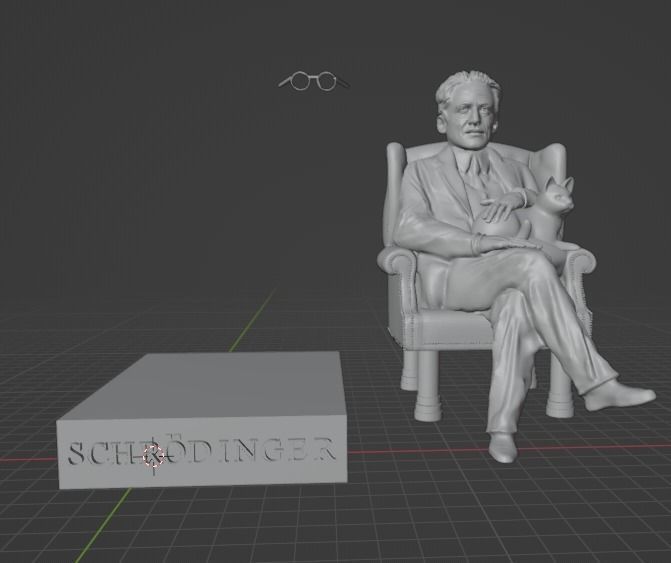 Erwin Schrodinger 3D print model_9