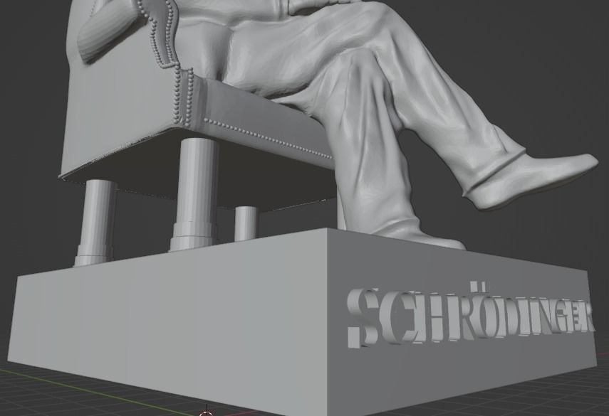 Erwin Schrodinger 3D print model_7