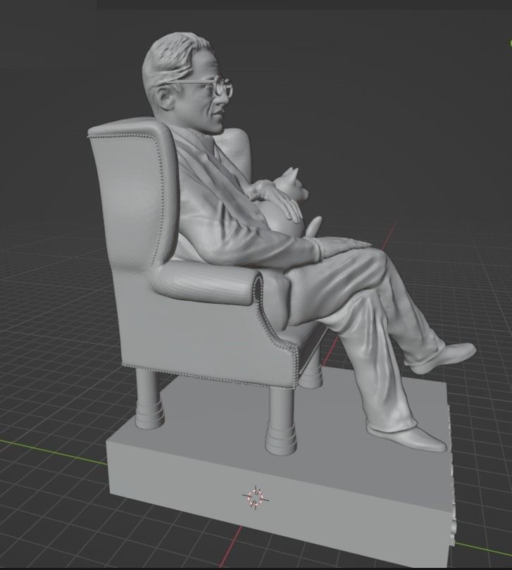 Erwin Schrodinger 3D print model_15