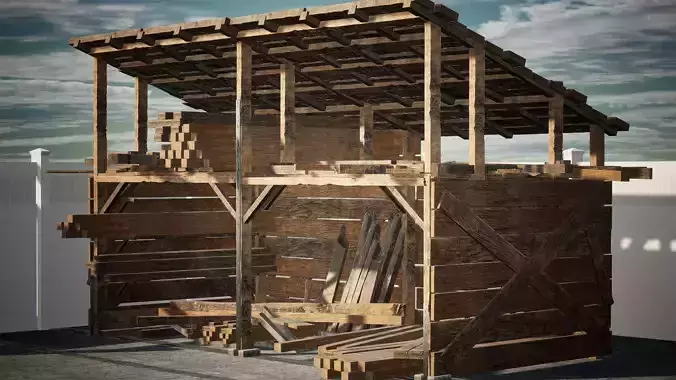 Wood Beam Package 15 Assets