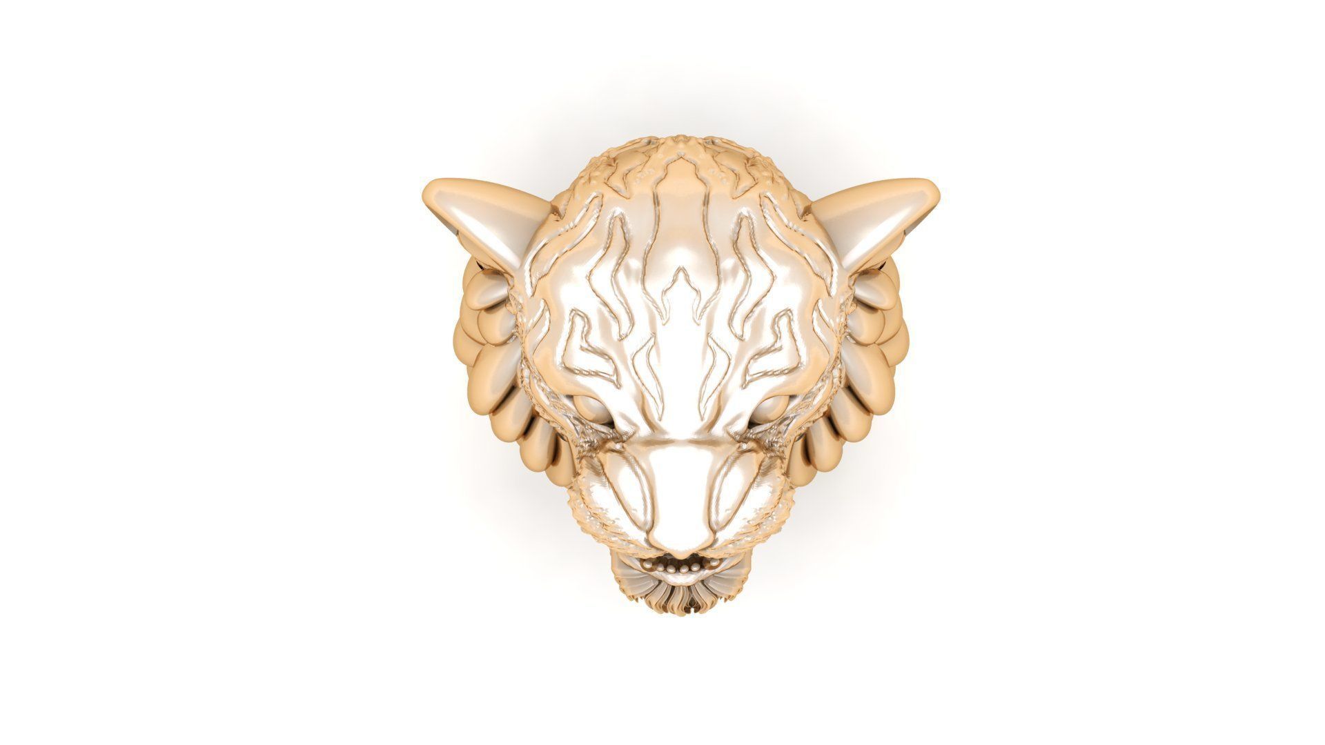 Tiger Ring Light gold New Design ANM 19 3D print model_2