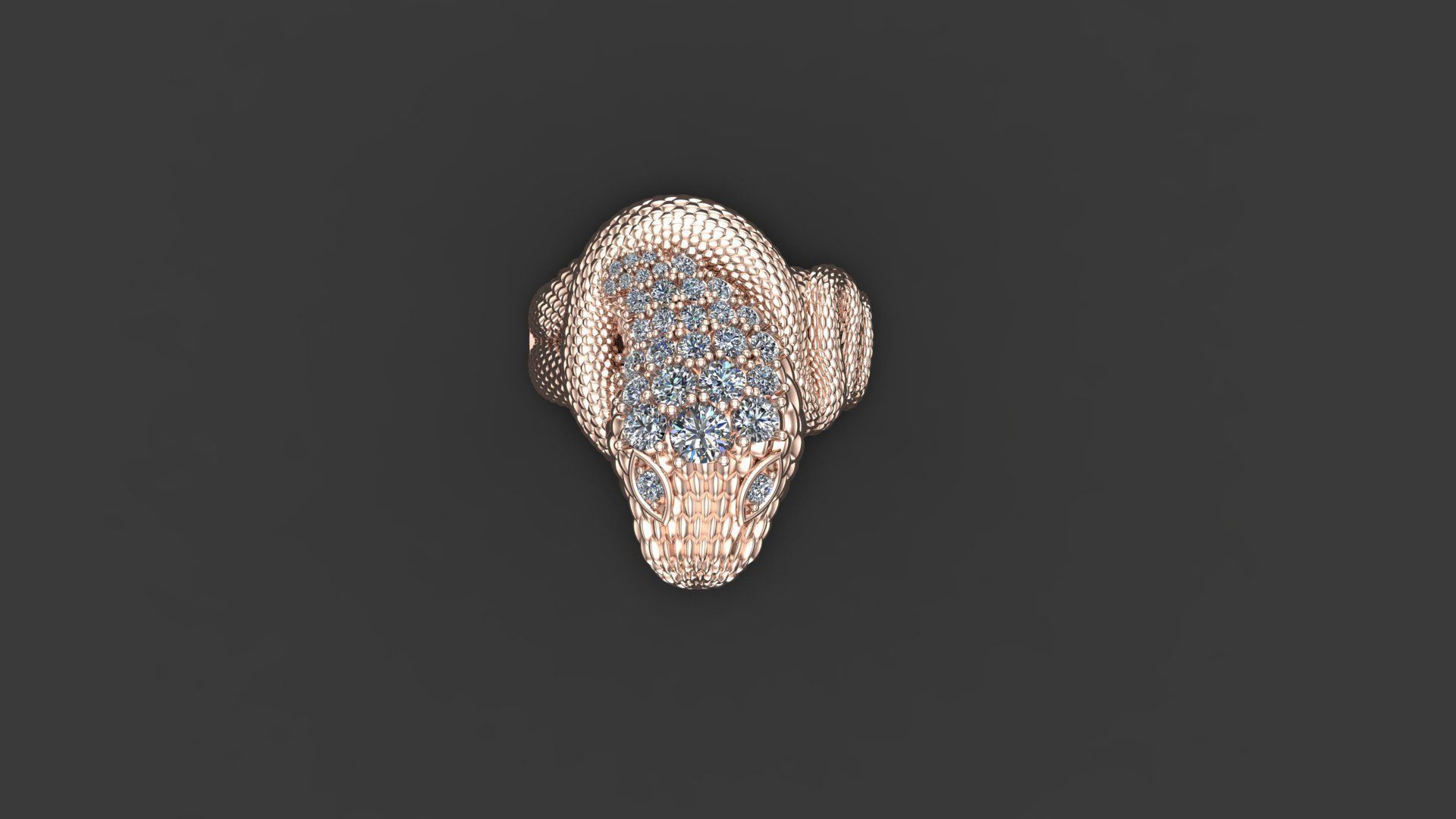 Snake Ring New Design Cad ANM 18 3D model_7