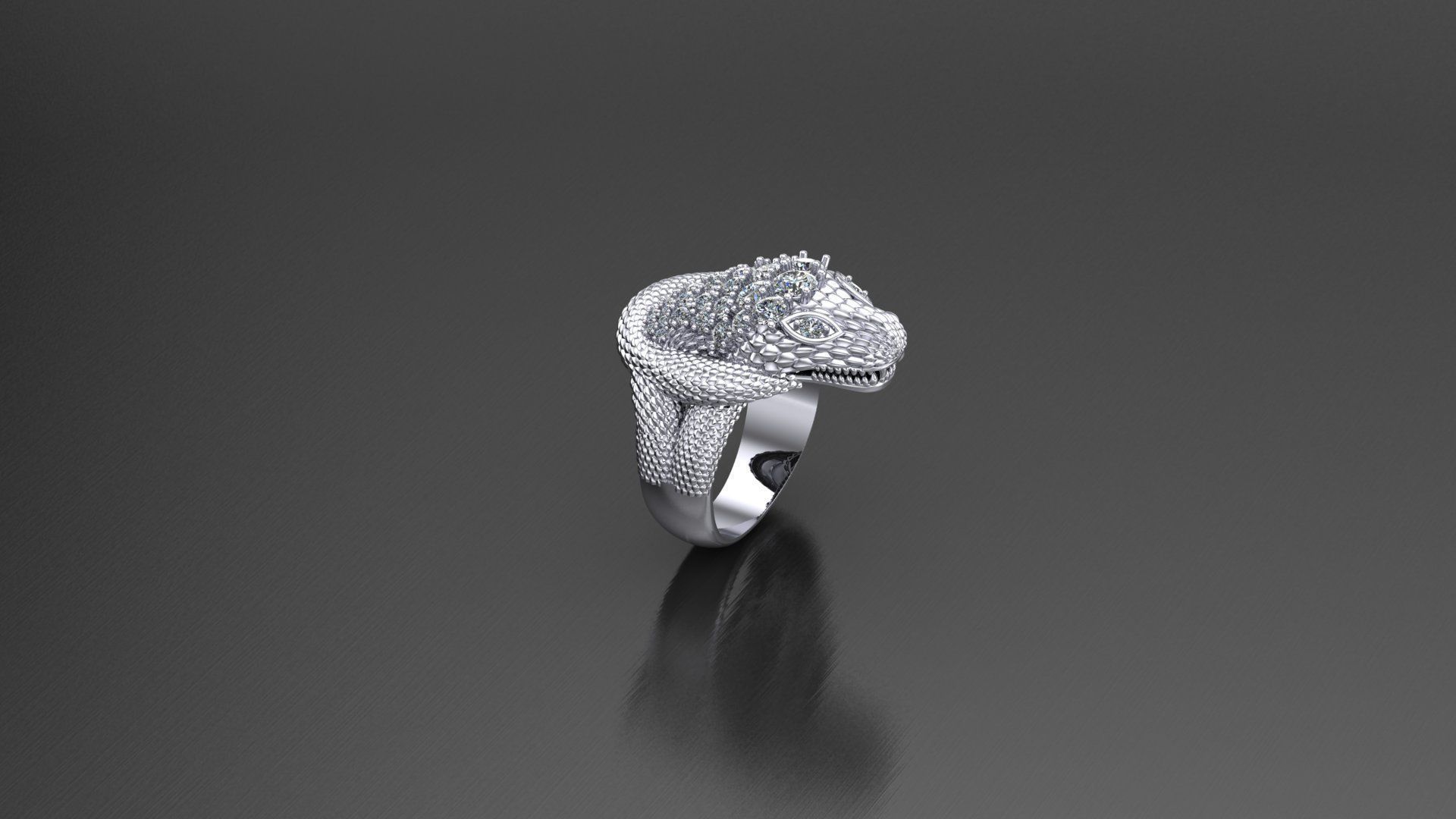 Snake Ring New Design Cad ANM 18 3D model_8