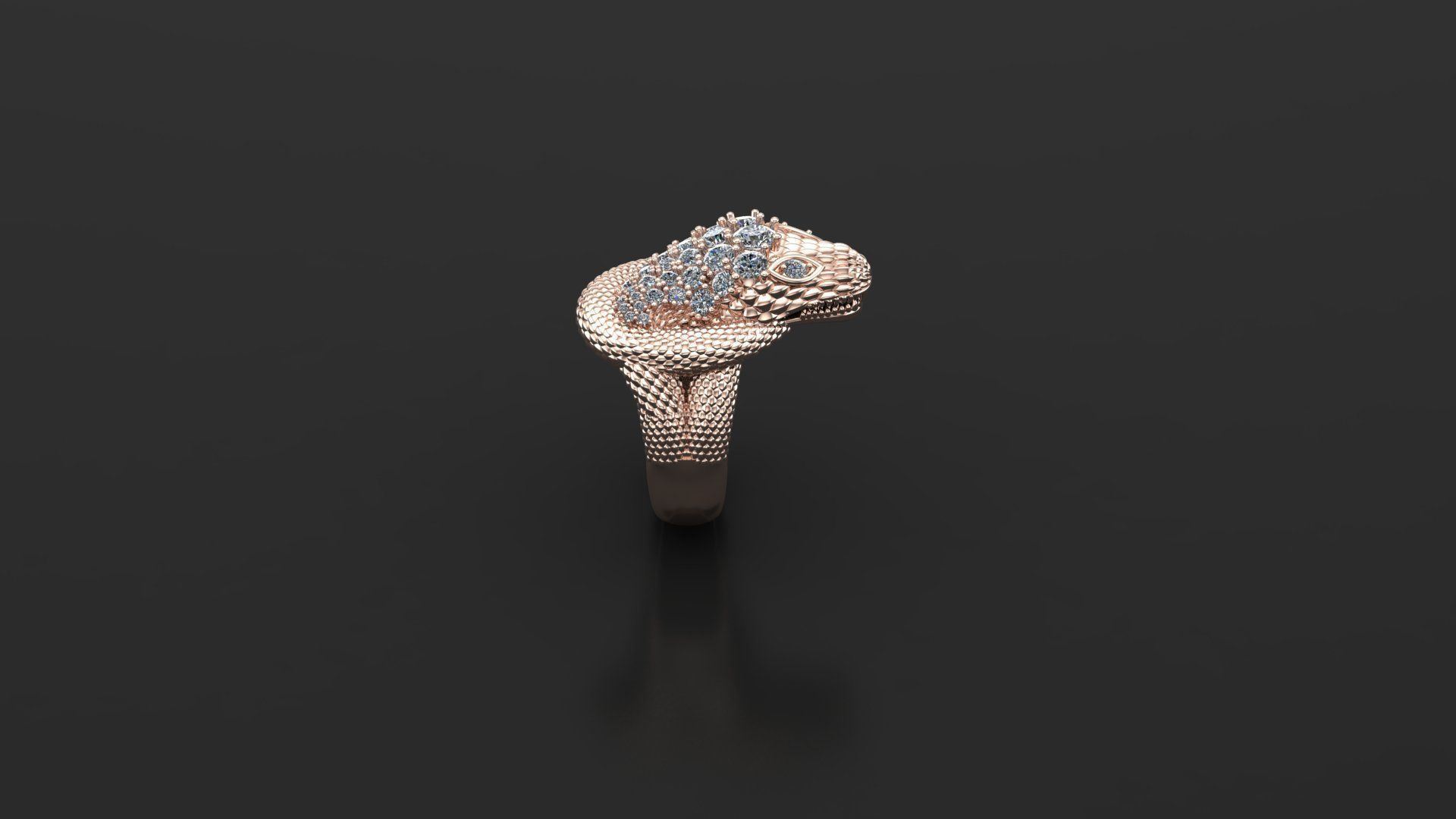 Snake Ring New Design Cad ANM 18 3D model_4