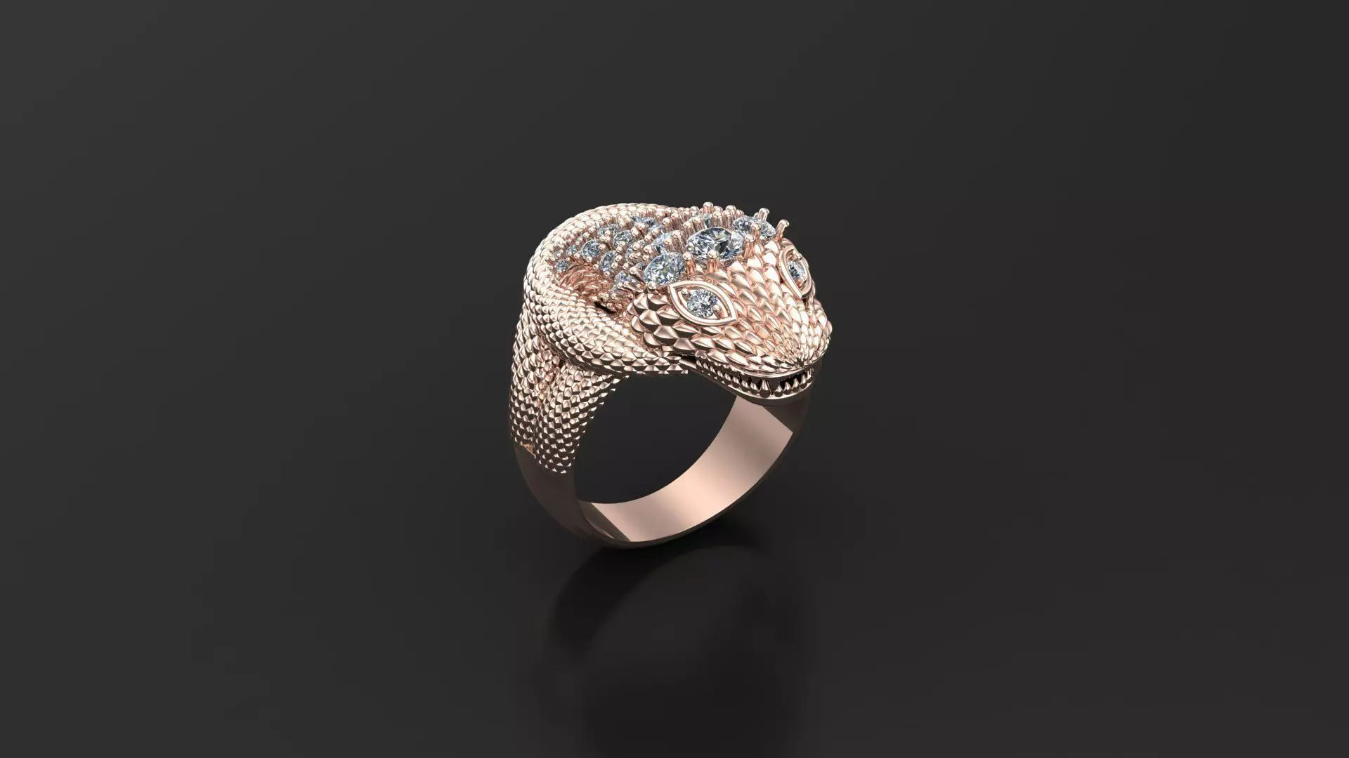 Snake Ring New Design Cad ANM 18 3D model_0