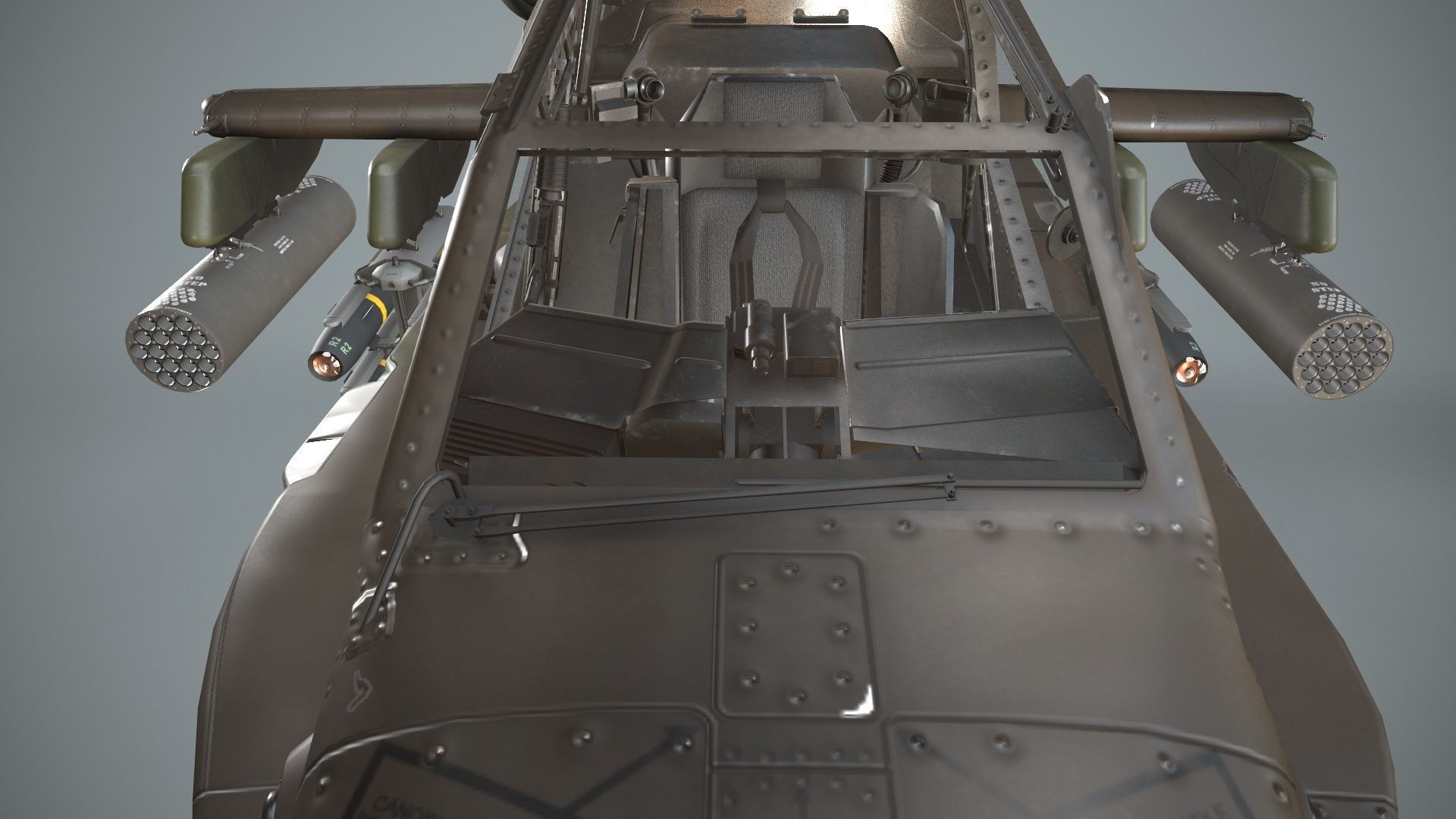  Apache AH-64E Guardian Indonesia Static Low-poly 3D model_15