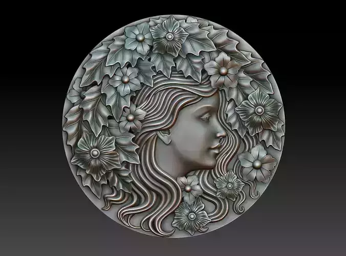 Greenlady 6 3D print model