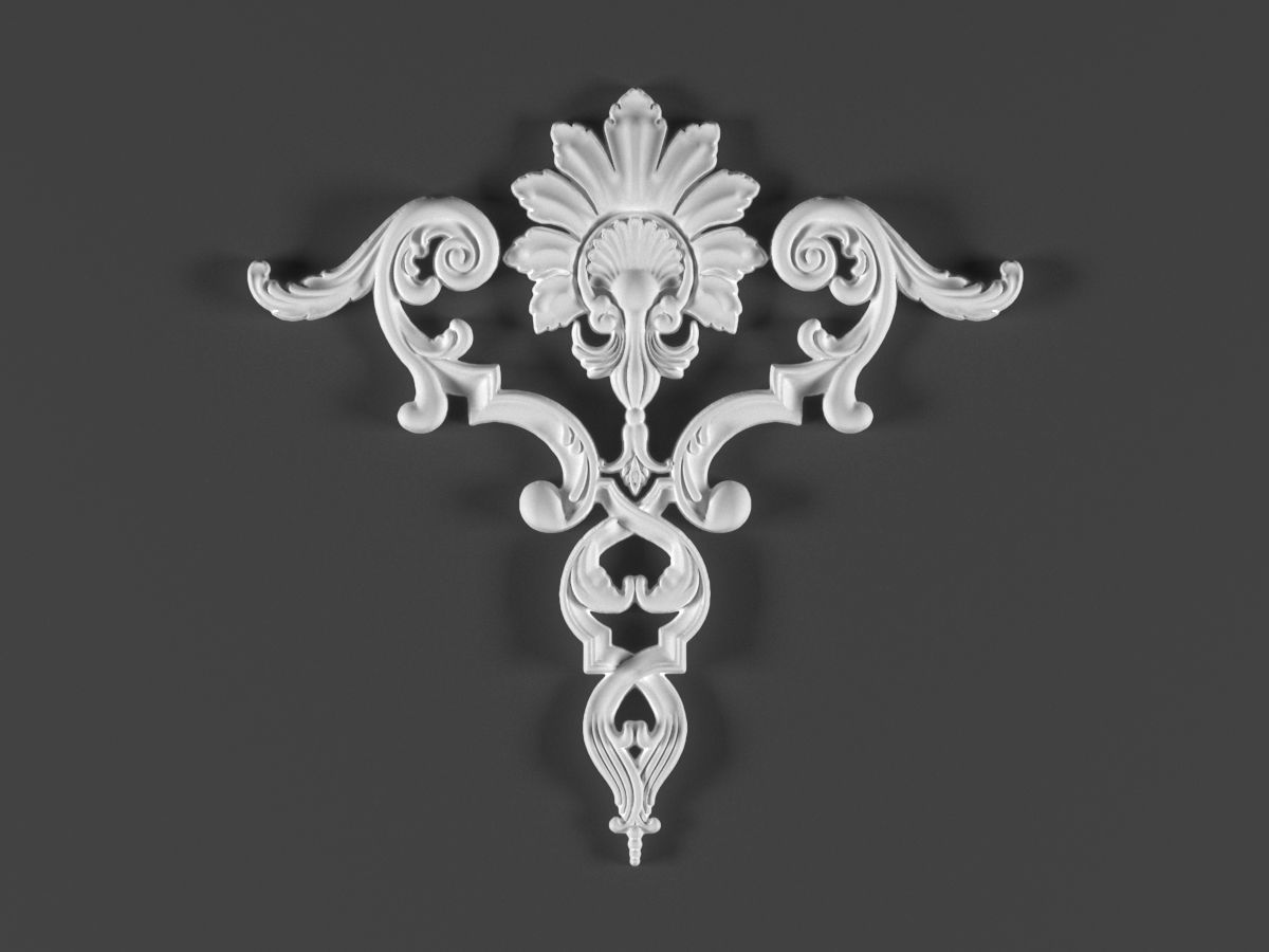 free 6 ornamental classic decoration 3d model kitbash vol 29 Free 3D model_2