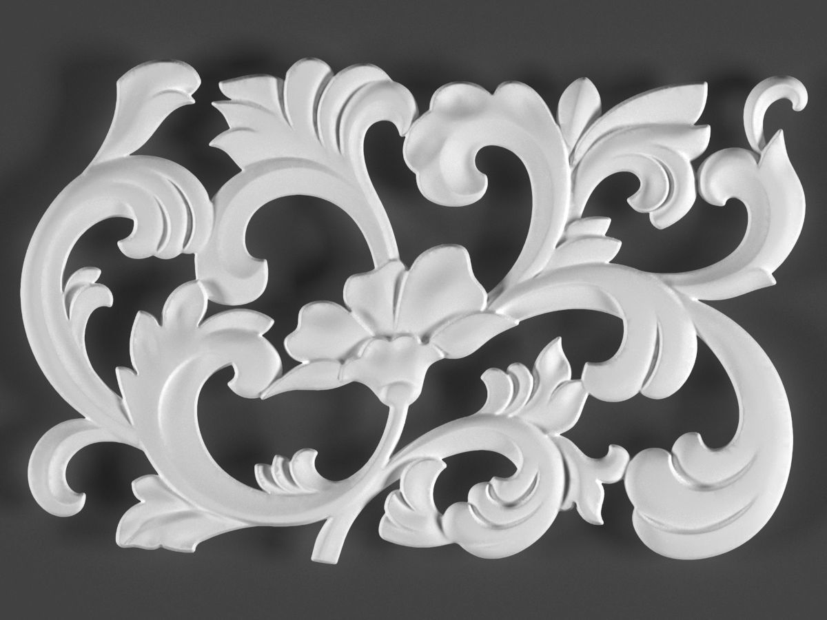 free 6 ornamental classic decoration 3d model kitbash vol 29 Free 3D model_3