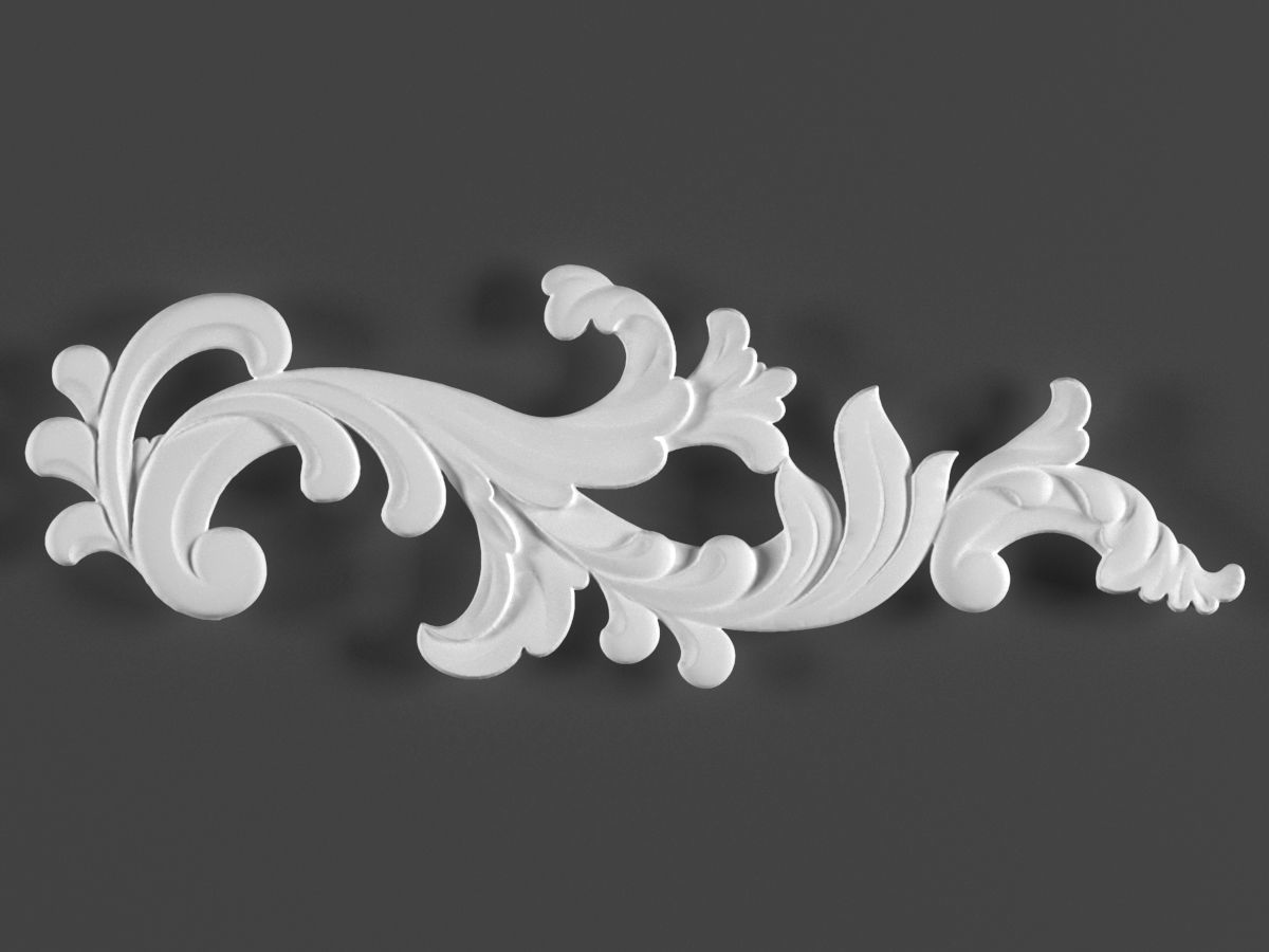 free 6 ornamental classic decoration 3d model kitbash vol 29 Free 3D model_5