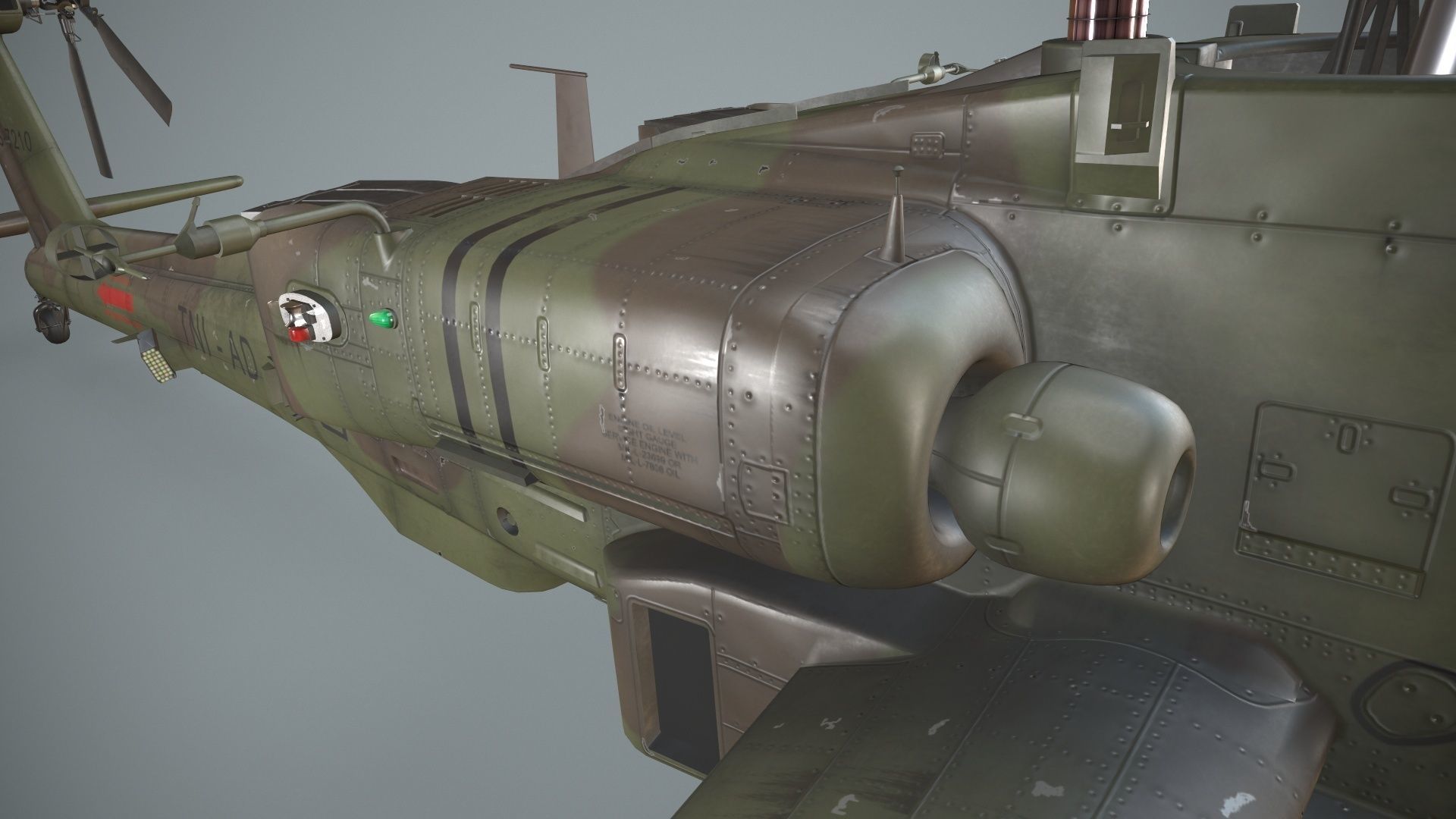 Apache AH-64E Guardian Indonesia Complex Animation Low-poly 3D model_13