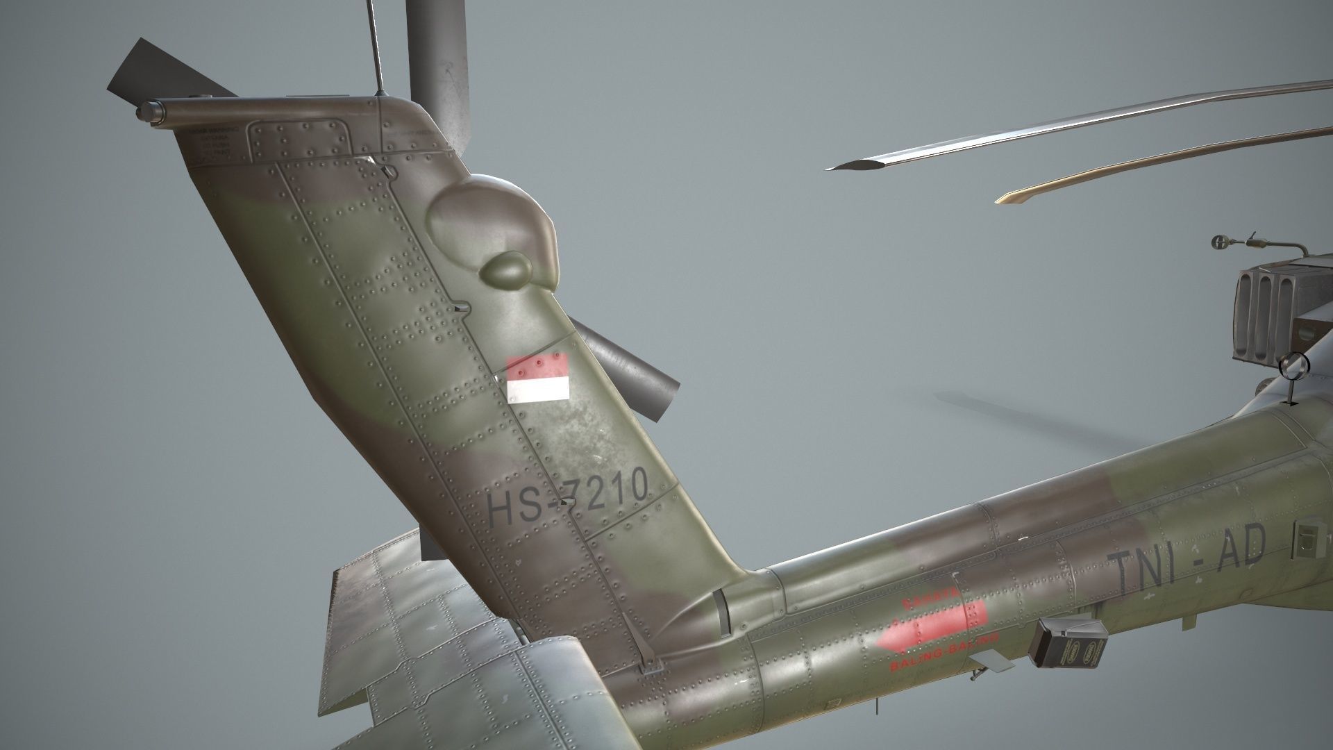 Apache AH-64E Guardian Indonesia Complex Animation Low-poly 3D model_12