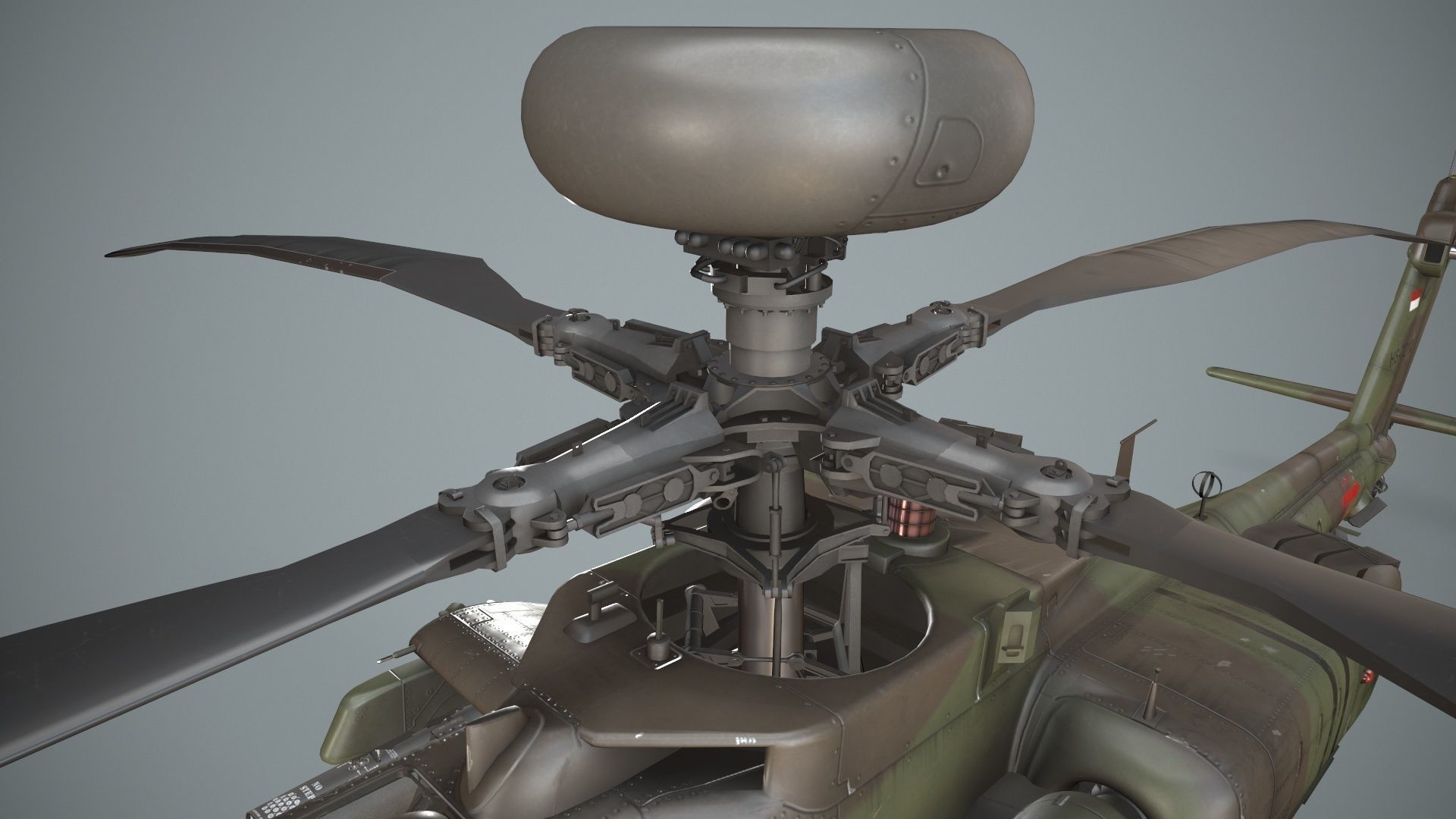 Apache AH-64E Guardian Indonesia Complex Animation Low-poly 3D model_11
