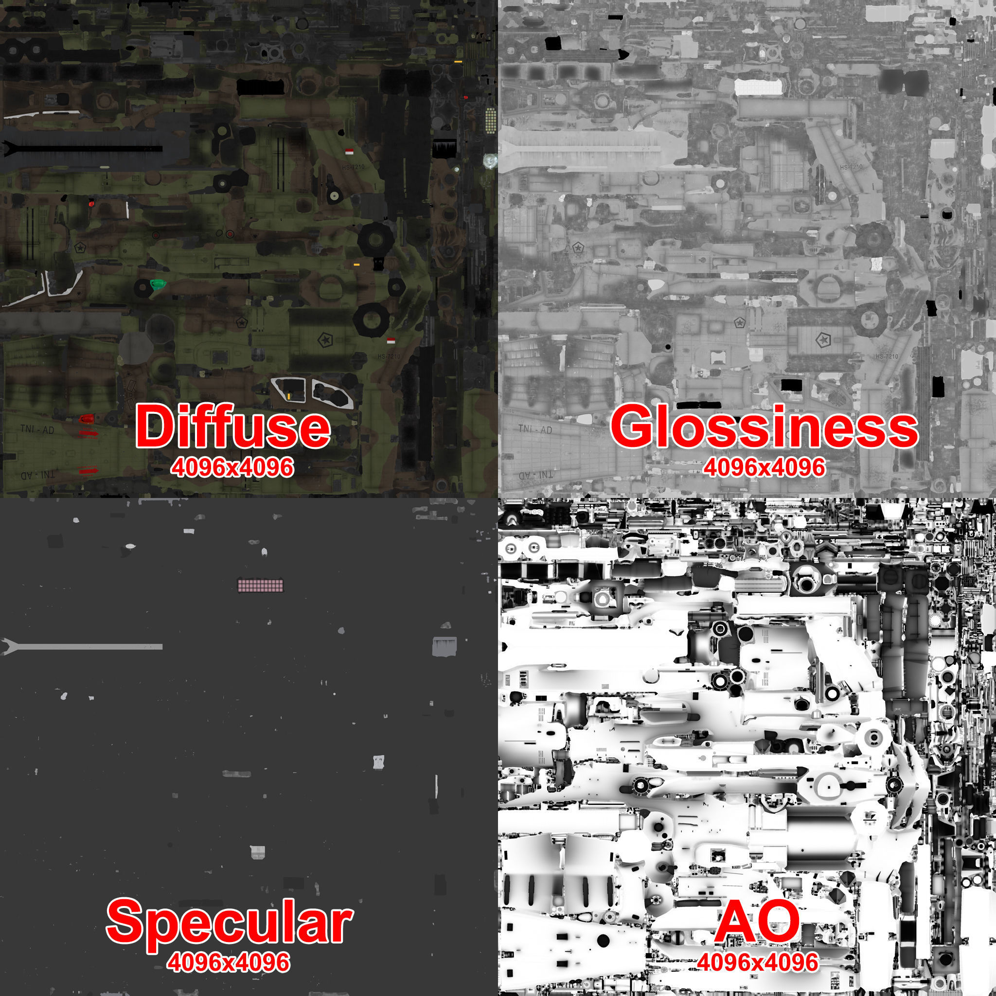Apache AH-64E Guardian Indonesia Complex Animation Low-poly 3D model_29