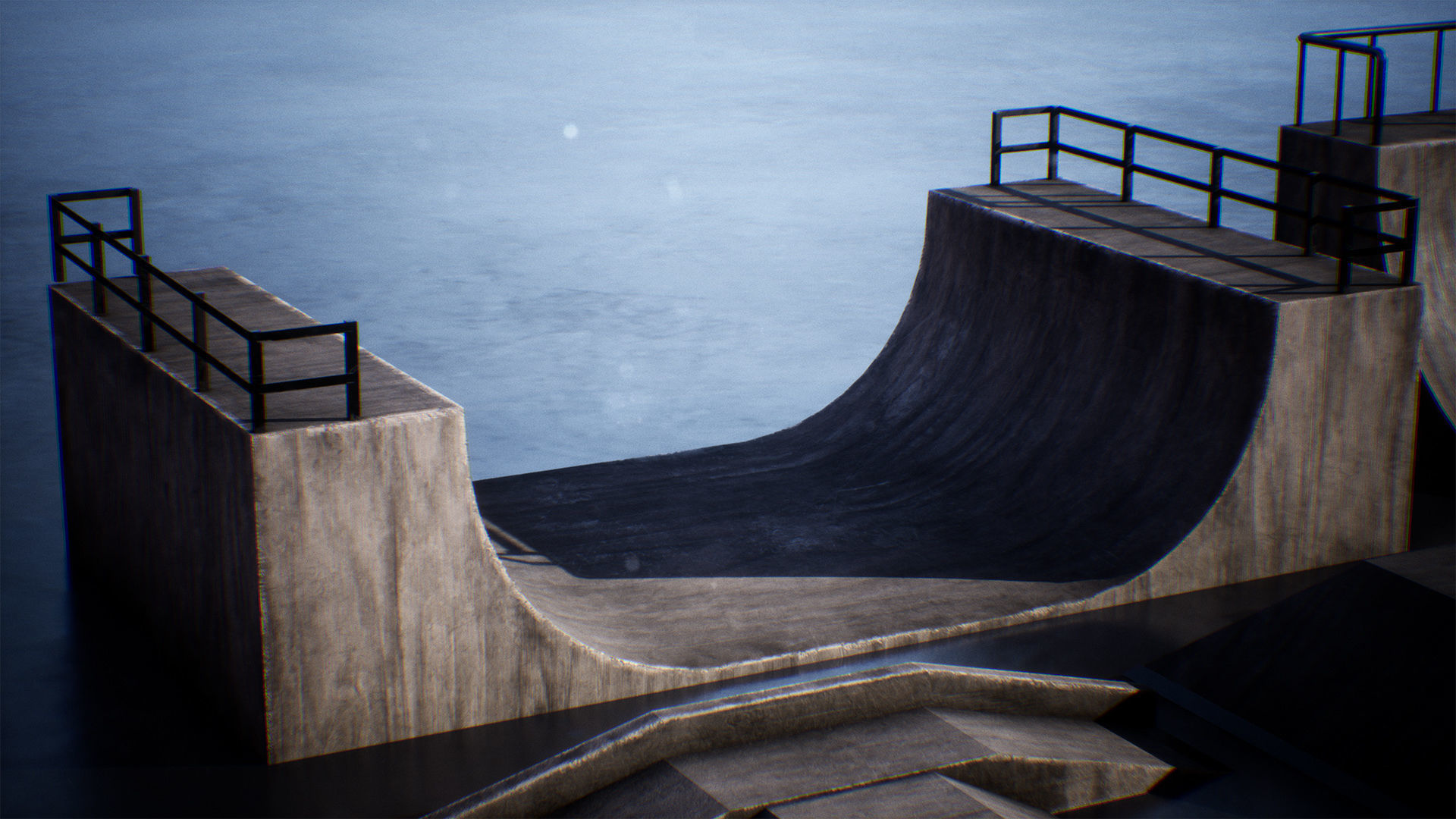 Skatepark Props 19 Assets Low-poly 3D model_2