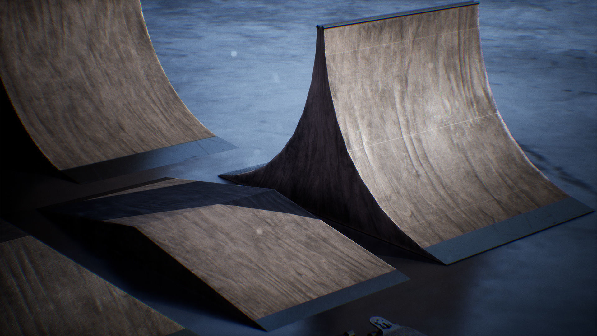 Skatepark Props 19 Assets Low-poly 3D model_5