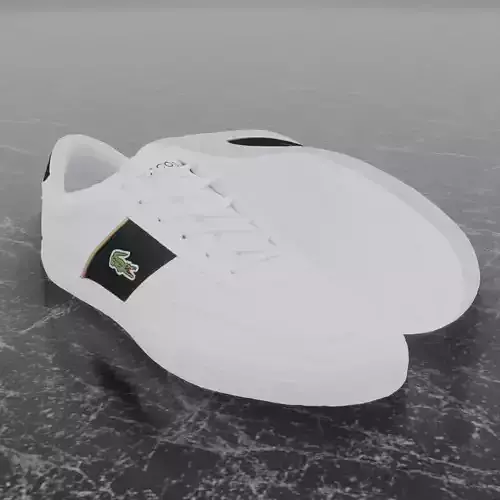 LACOSTE 3D SHOES - WHITE - BLACK