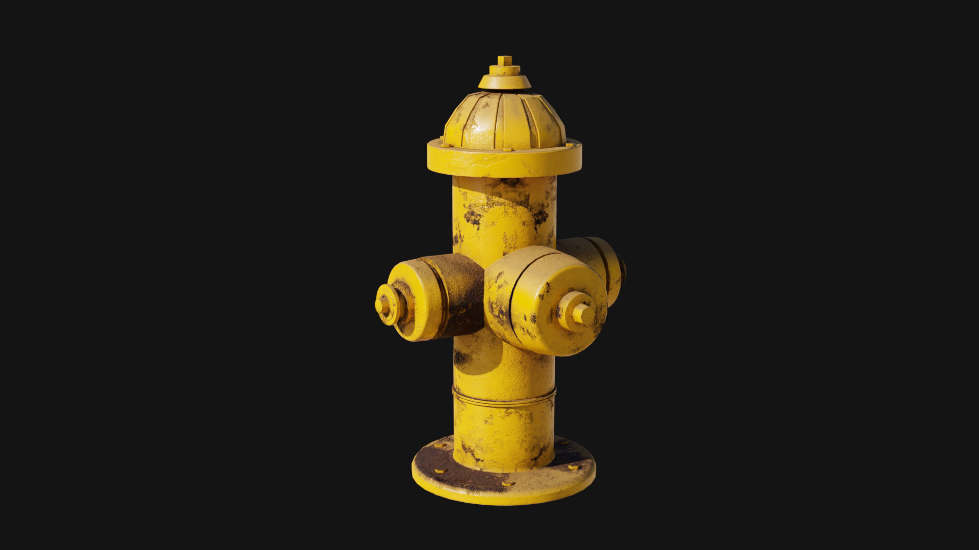 Low-Poly Hydrant Collection by Nikdox Low-poly 3D model_5