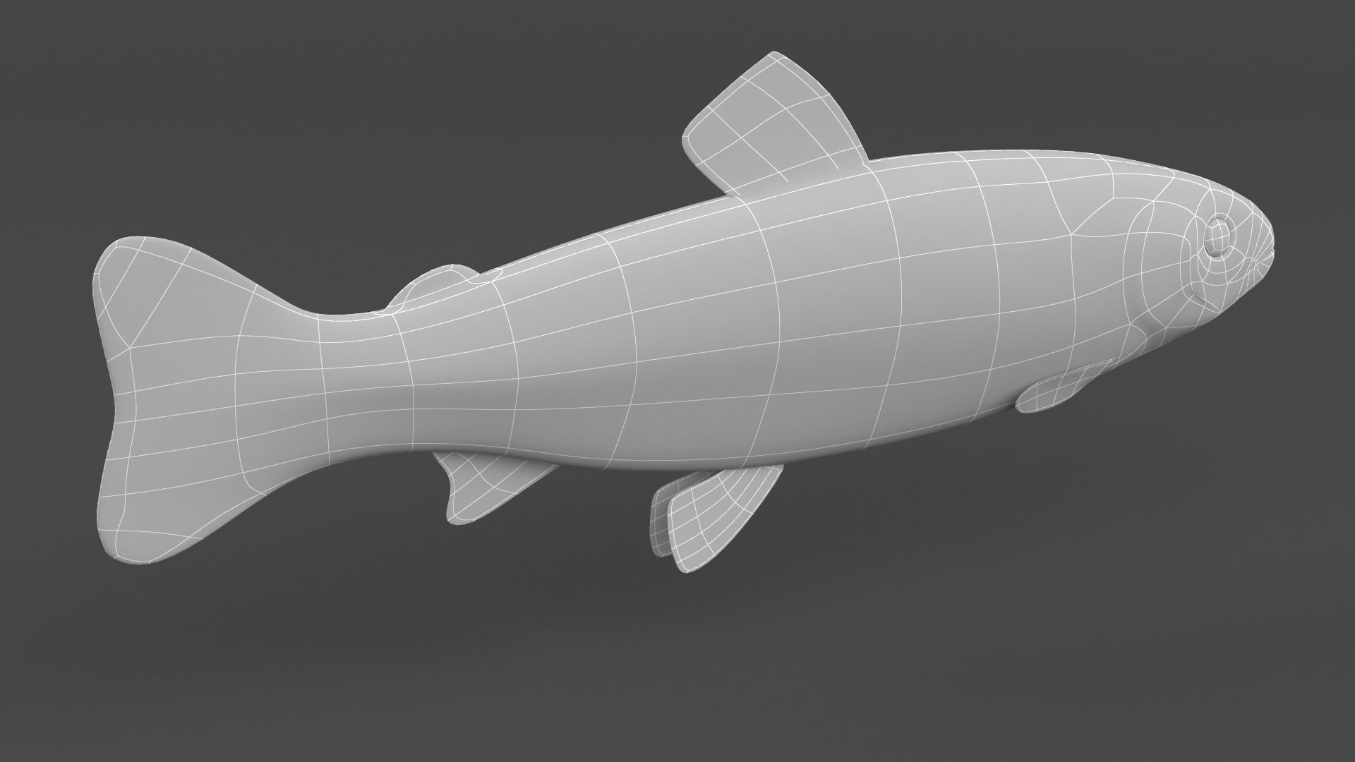 Char Fish 3D model_9
