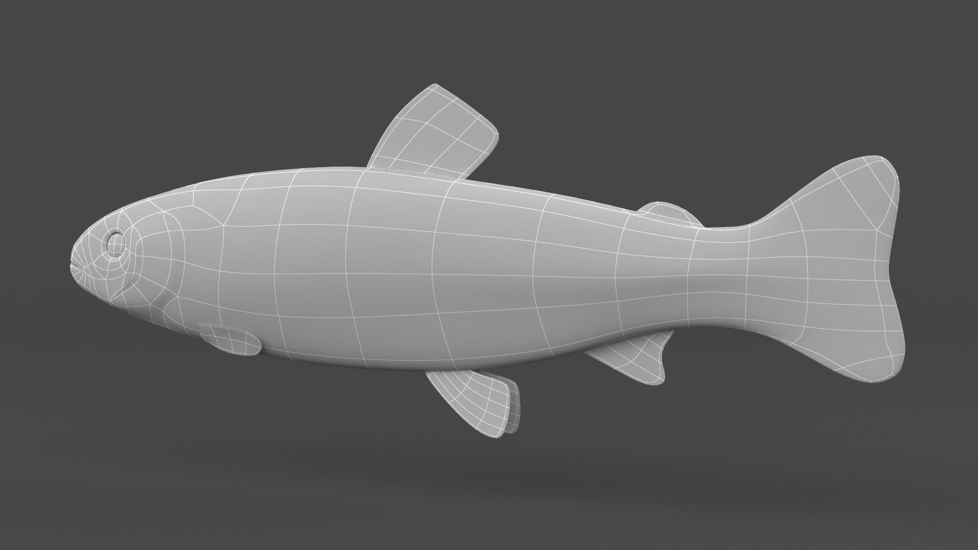 Char Fish 3D model_8