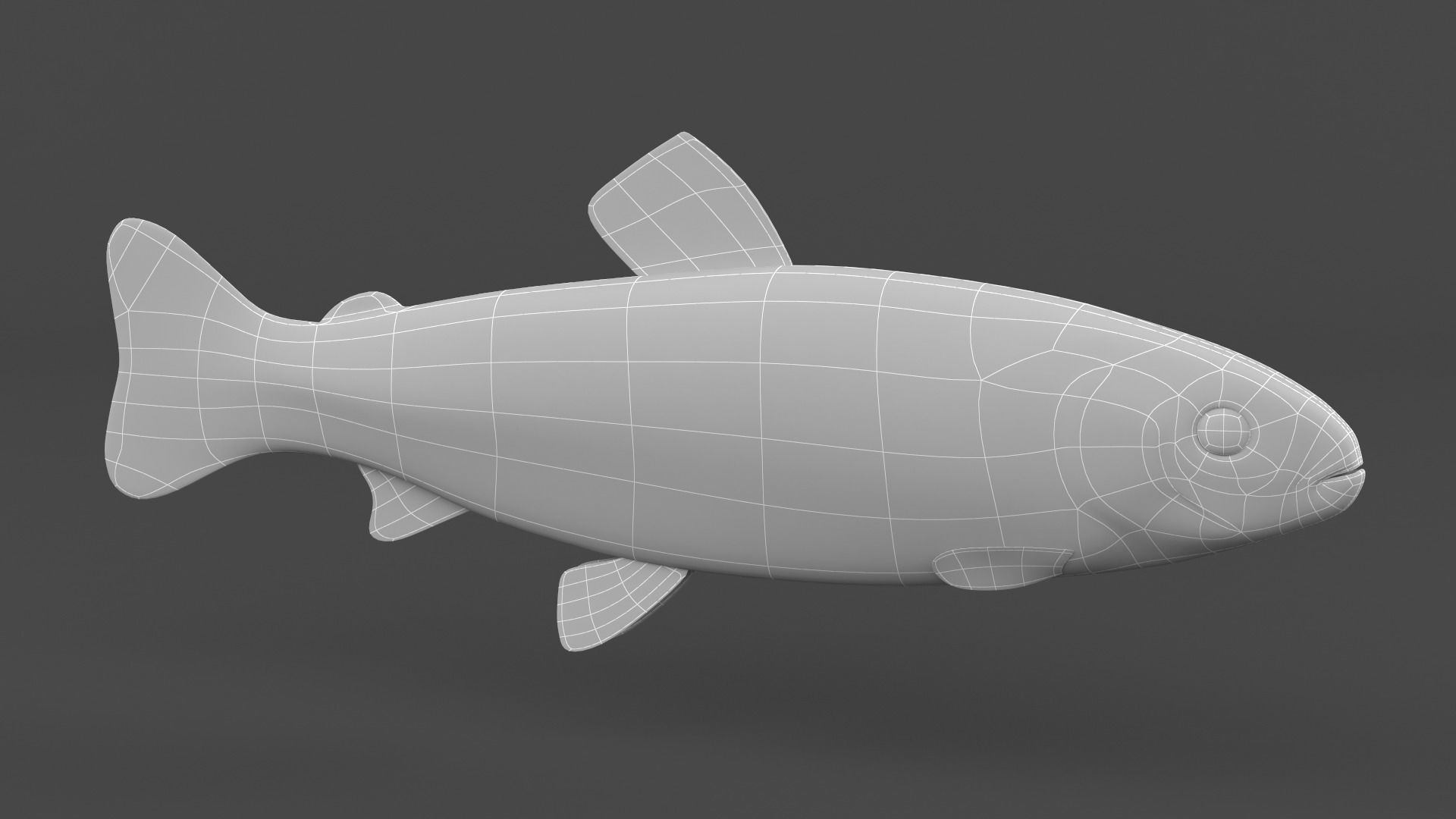 Char Fish 3D model_6