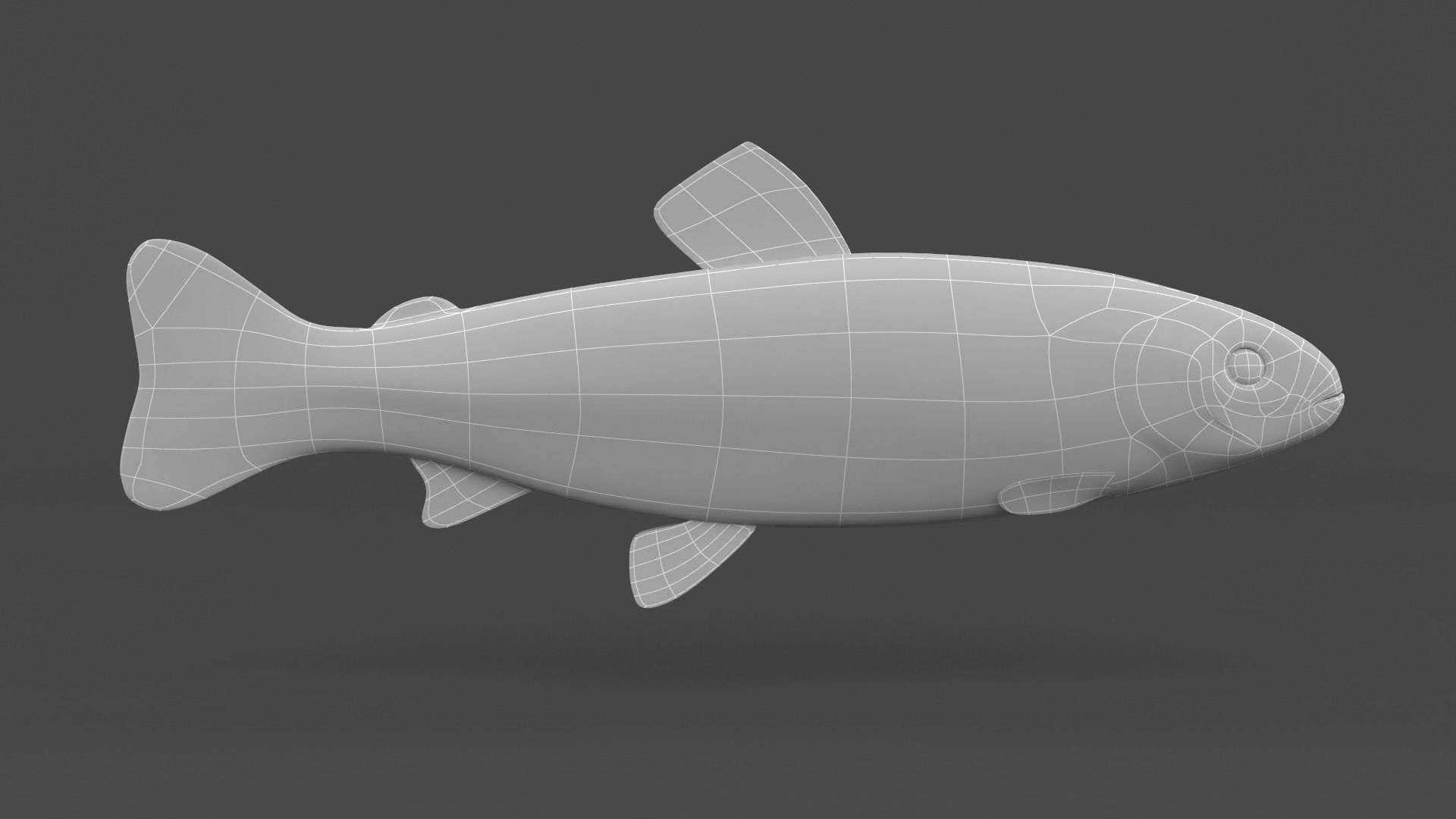 Char Fish 3D model_5