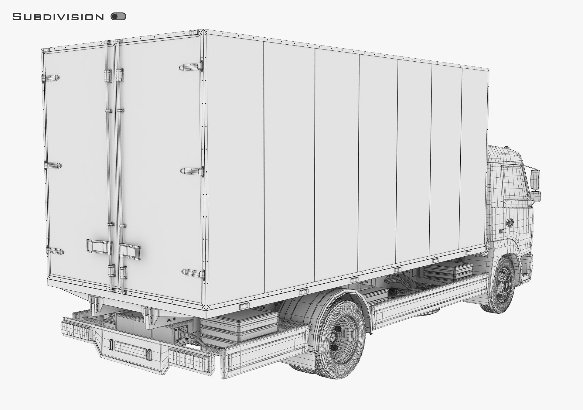 Truck Box v 1 3D model_15