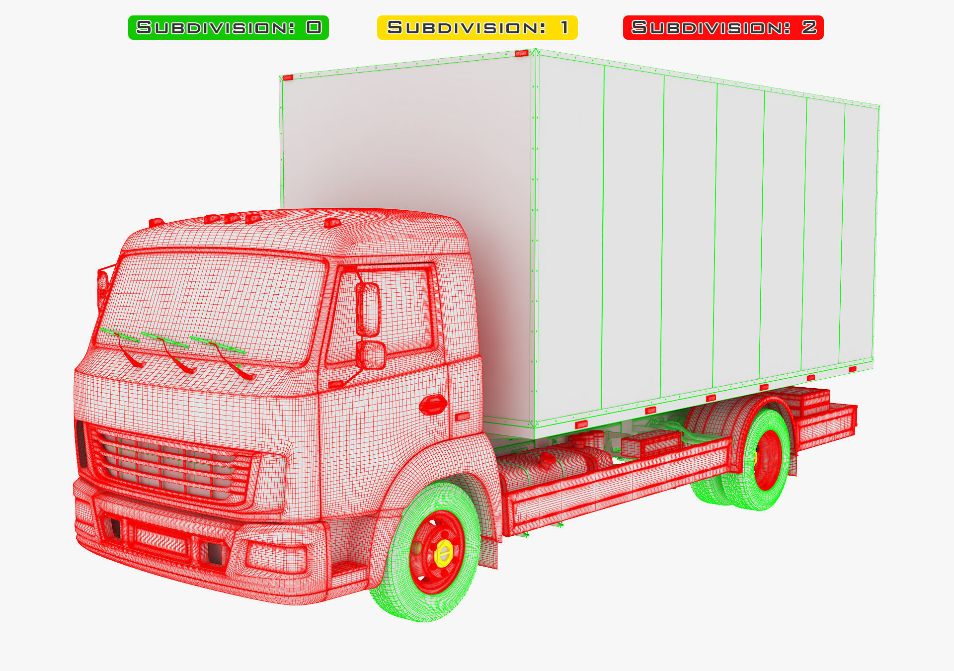 Truck Box v 1 3D model_34
