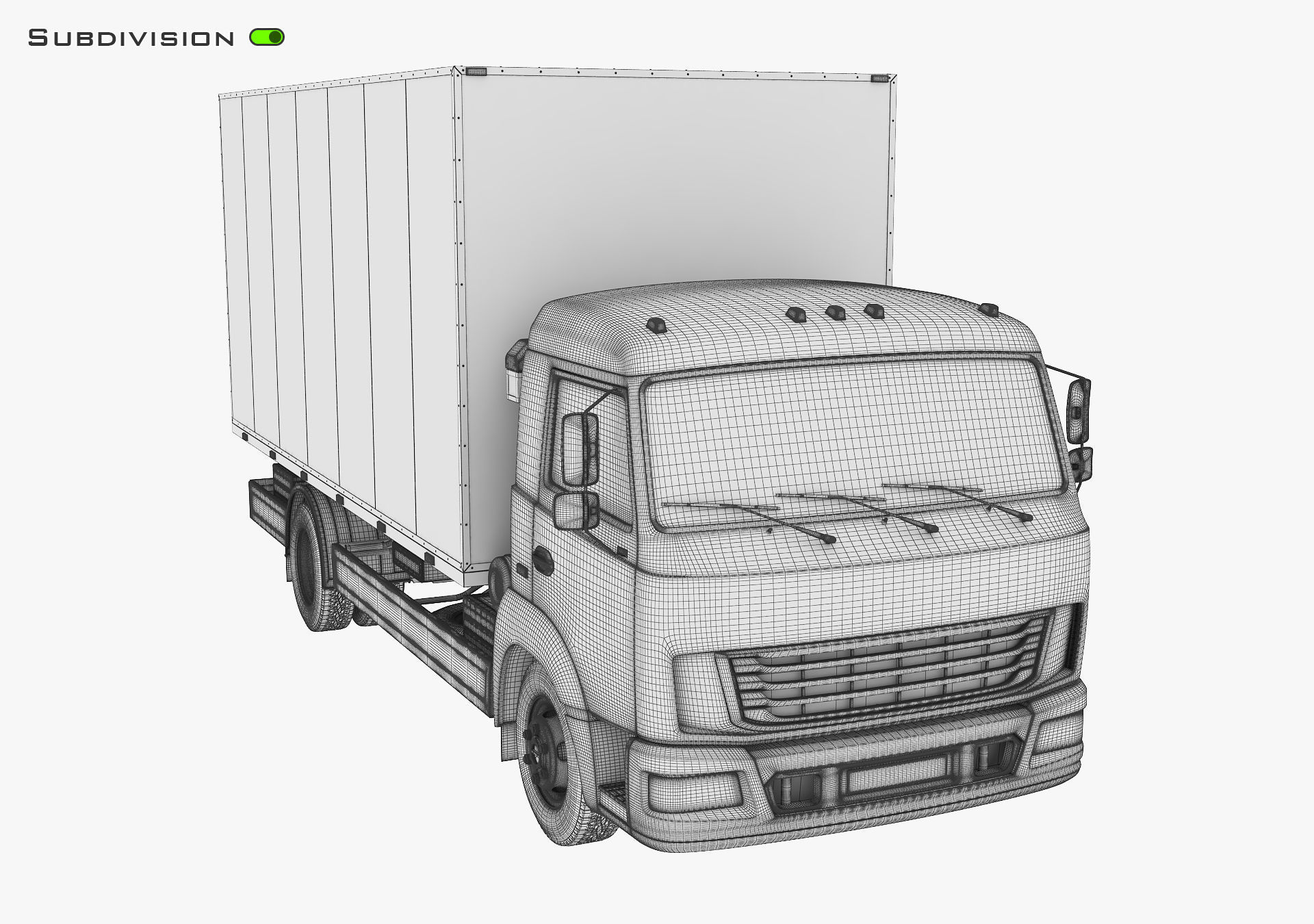Truck Box v 1 3D model_16