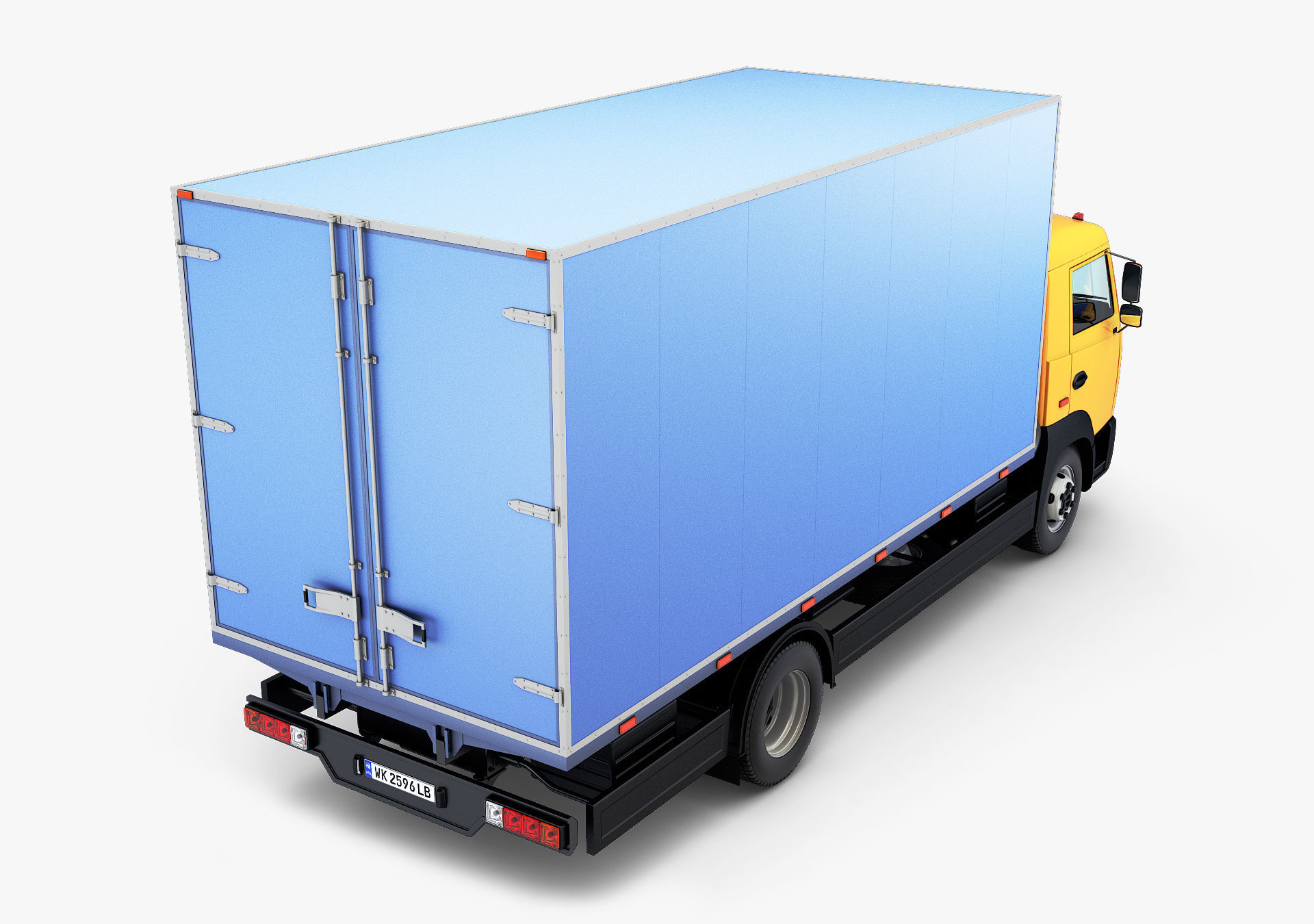 Truck Box v 1 3D model_7