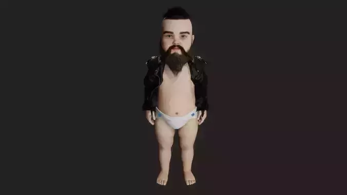 Grown up child 3D model