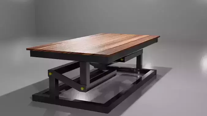 Mechanical art coffee table