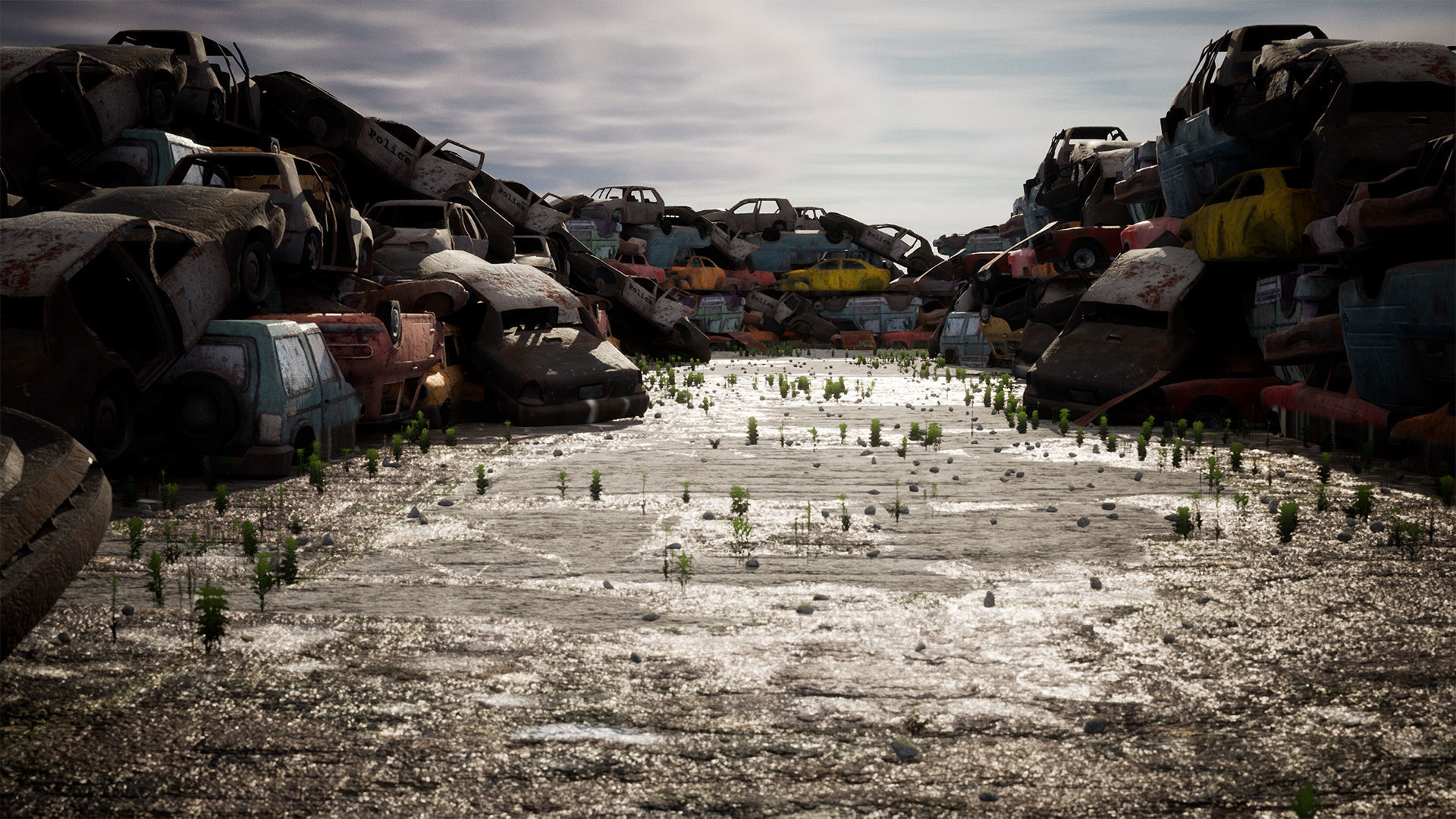 Junkyard 14 Assets Low-poly 3D model_18