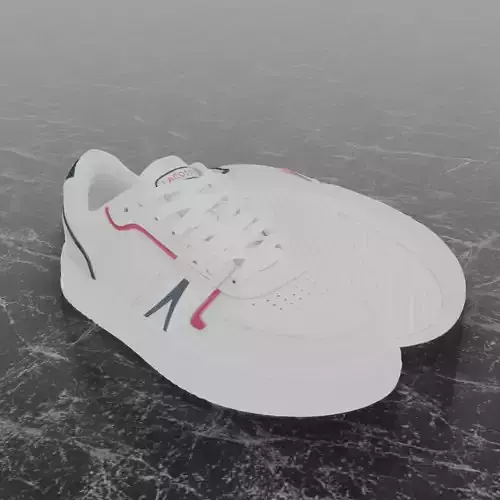 LACOSTE 3D SHOES - WHITE - BLUE - RED