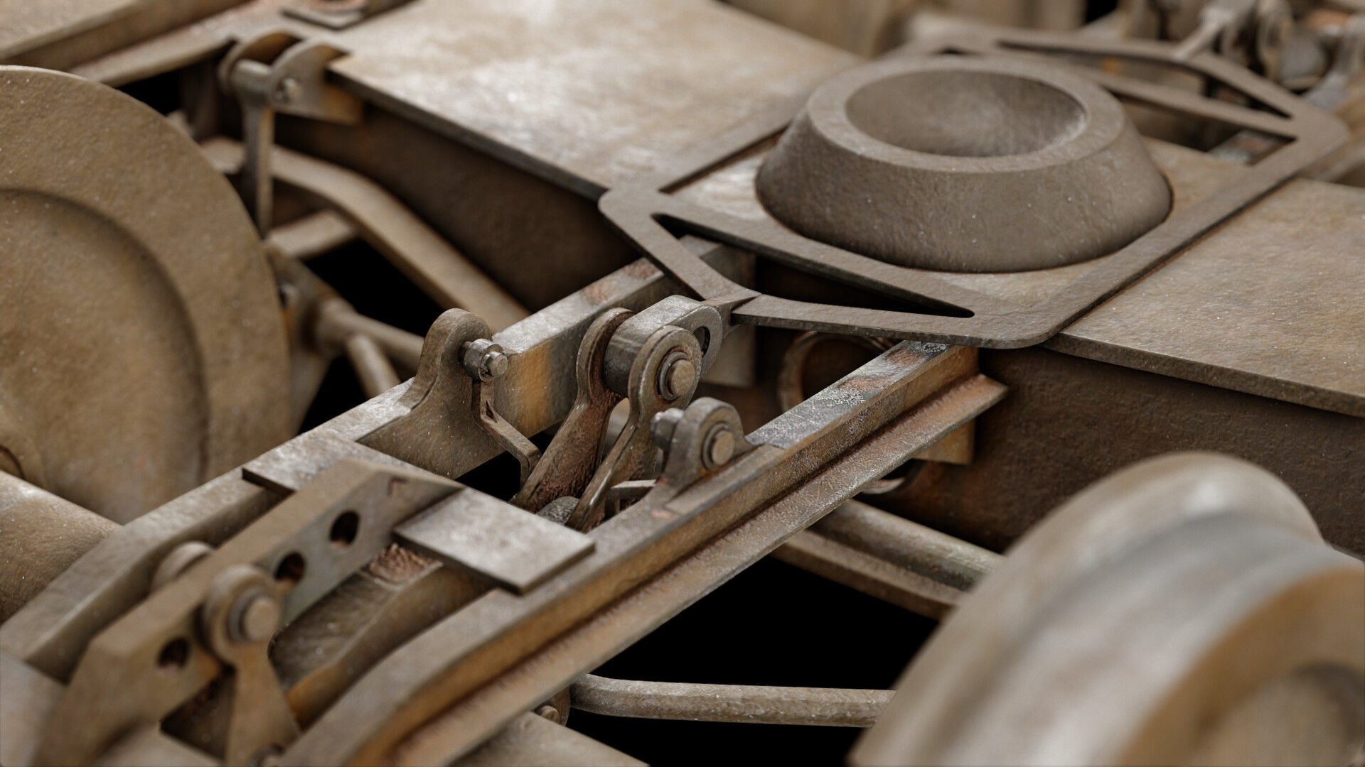  Railway wheels High poly 3D model_4